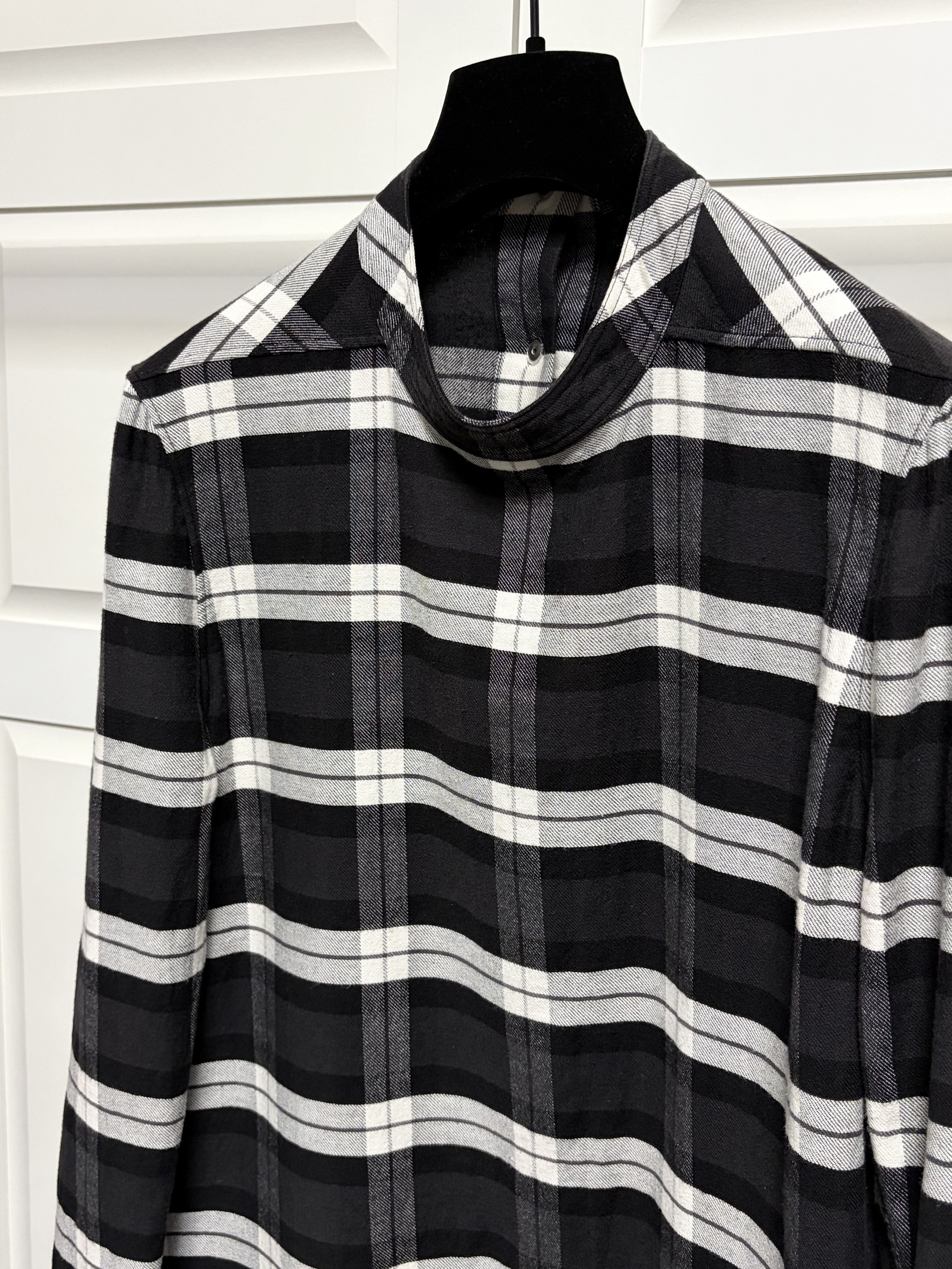 Rick Owens Rick Owens Plaid Flannel Tunic Shirts Size US M / EU 48-50 / 2 - 2 Thumbnail