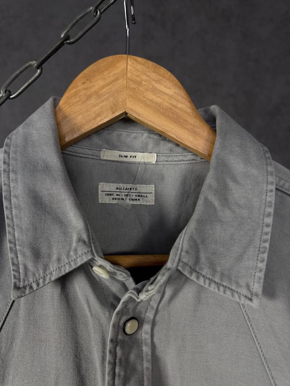Allsaints Allsaints vintage designer pocket shirt Size US S / EU 44-46 / 1 - 3 Thumbnail