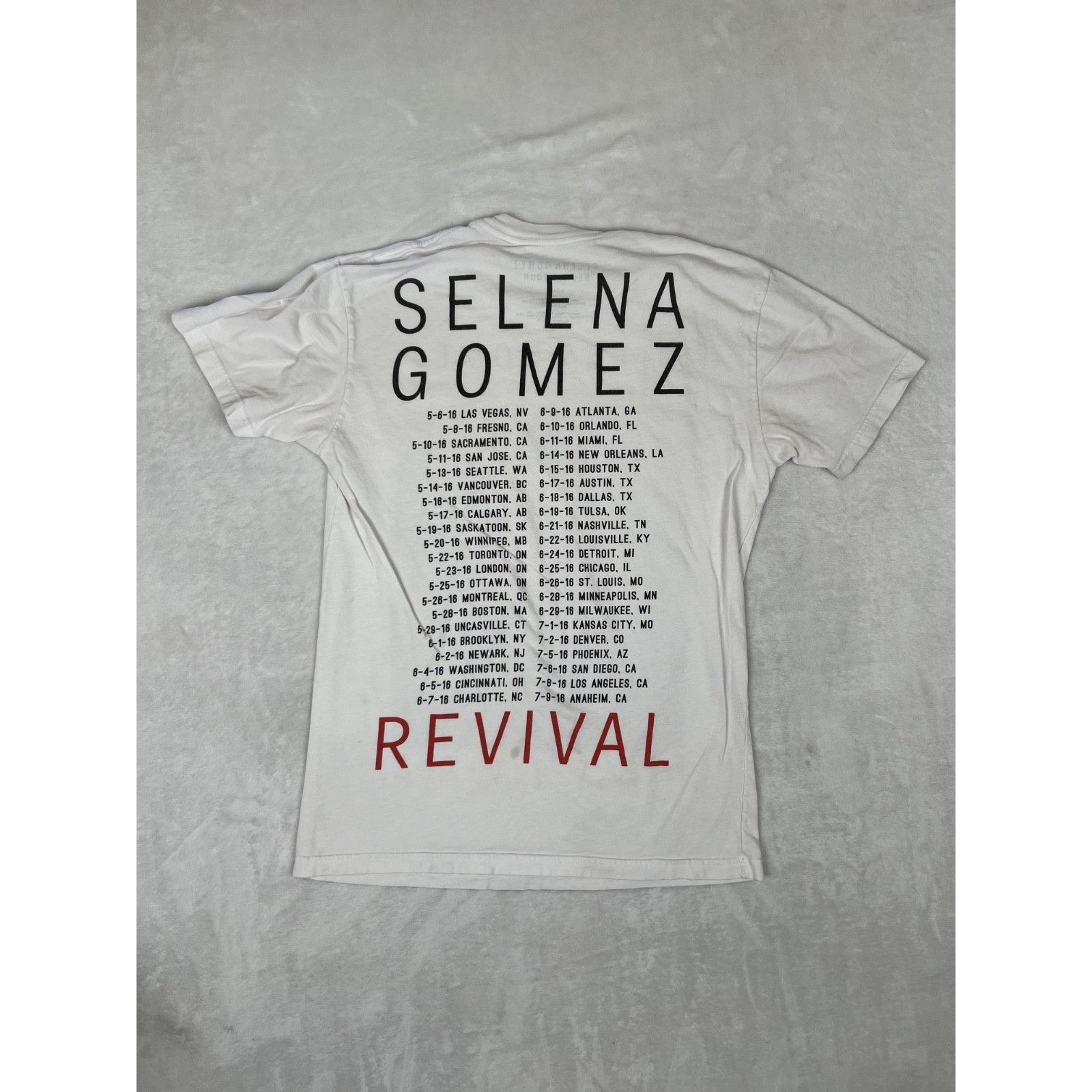 Other Selena Gomez 2016 Revival Tour Concert Shirt Size Small Size S / US 4 / IT 40 - 9 Thumbnail
