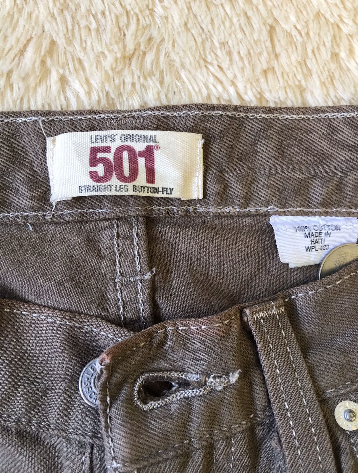 Levi's × Vintage Vintage 80s Levi’s Brown Denim Jeans Size US 32 / EU 48 - 6 Thumbnail