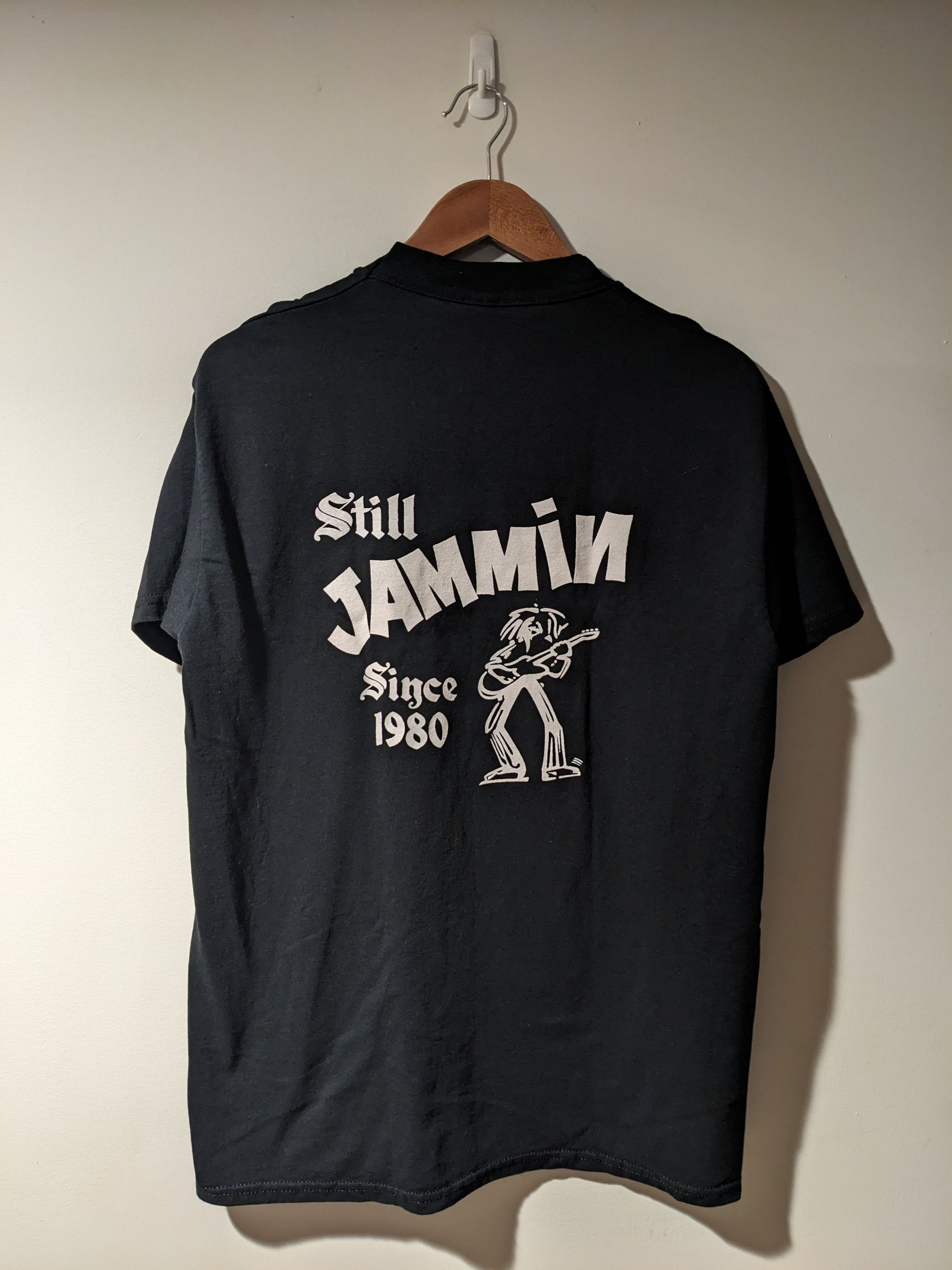 Band Tees × Vintage Vintage 90s Jimi Hendrix Mixx Still Jammin 1980 T-Shirt Size US L / EU 52-54 / 3 - 4 Thumbnail