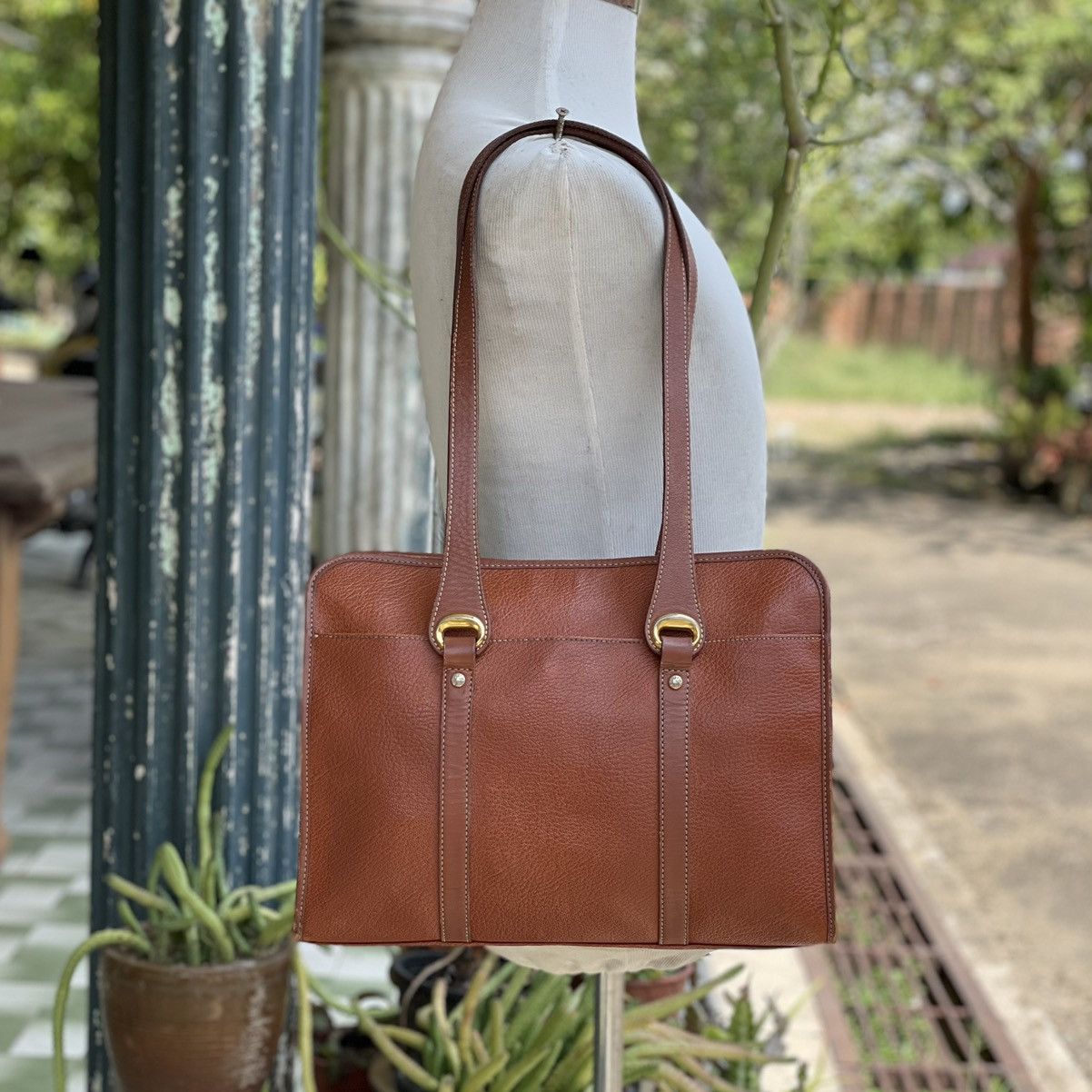 Leather × Vintage Vintage Leather Marie Claire Shoulder Bag Size ONE SIZE - 5 Thumbnail