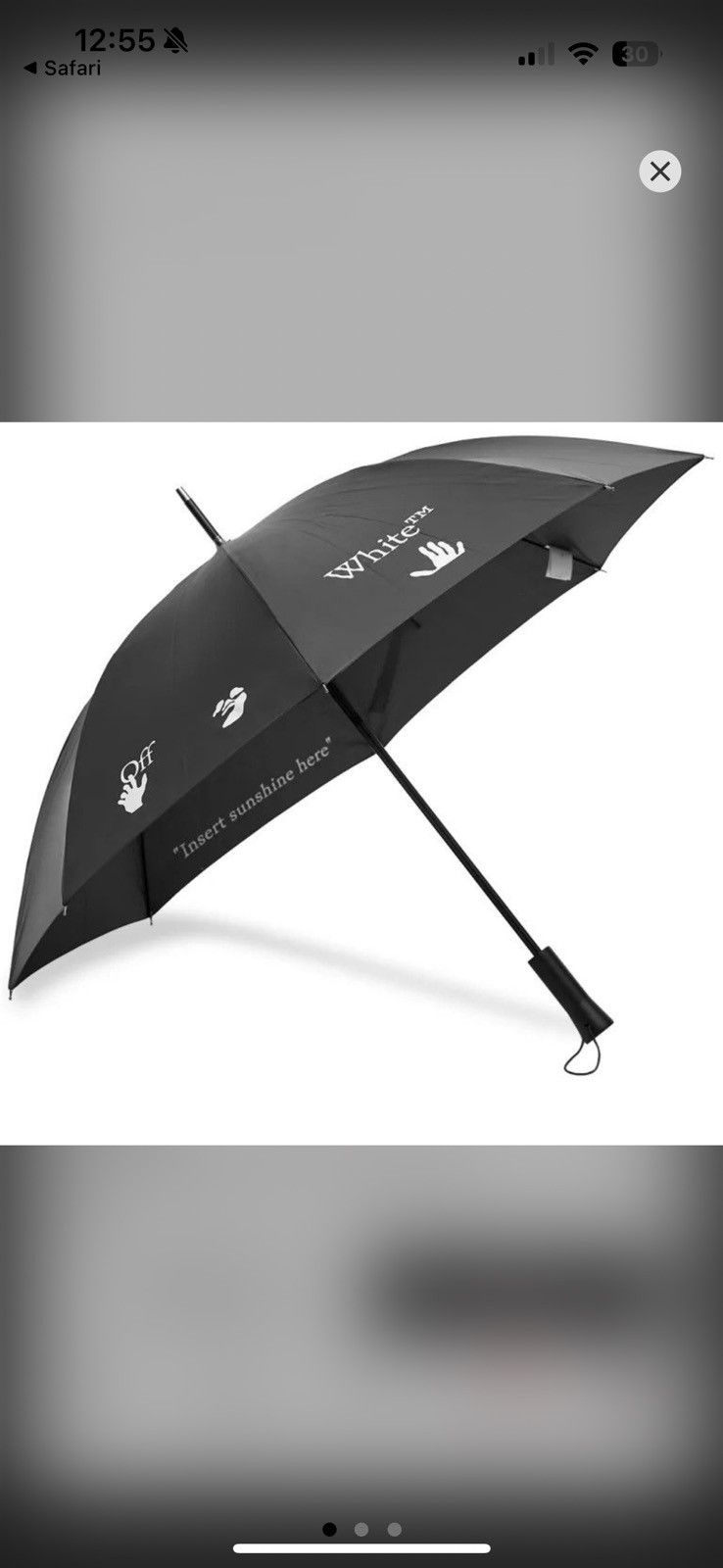 Off-White Off-White Logo Umbrella Size ONE SIZE - 1 Thumbnail