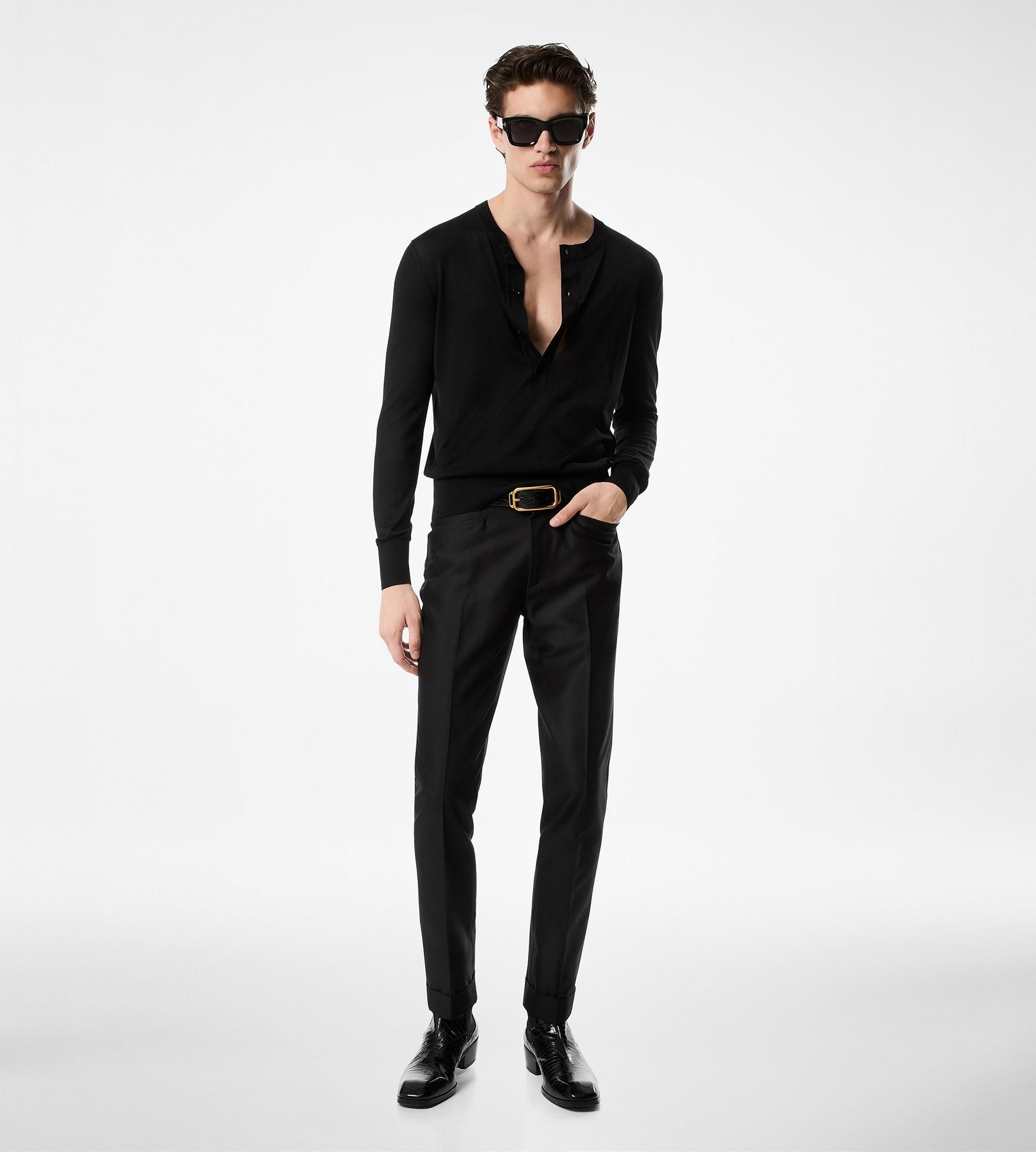 Tom Ford o1w1db10125 KYL007 Sweater in Black Size US M / EU 48-50 / 2 - 2 Thumbnail