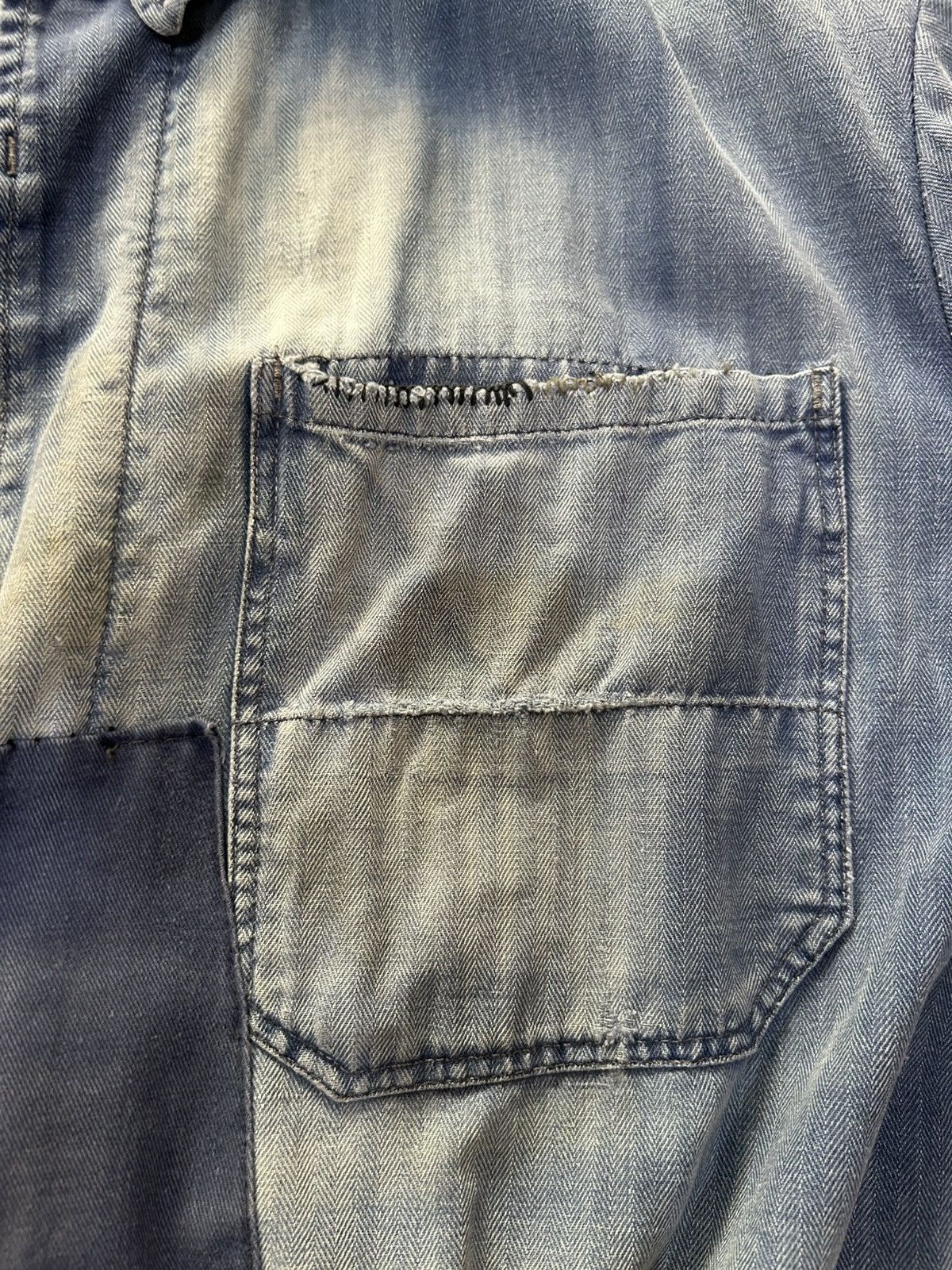 Vintage Vintage 1930s French Baumwolle Patchwork Button-Up Size US M / EU 48-50 / 2 - 7 Thumbnail