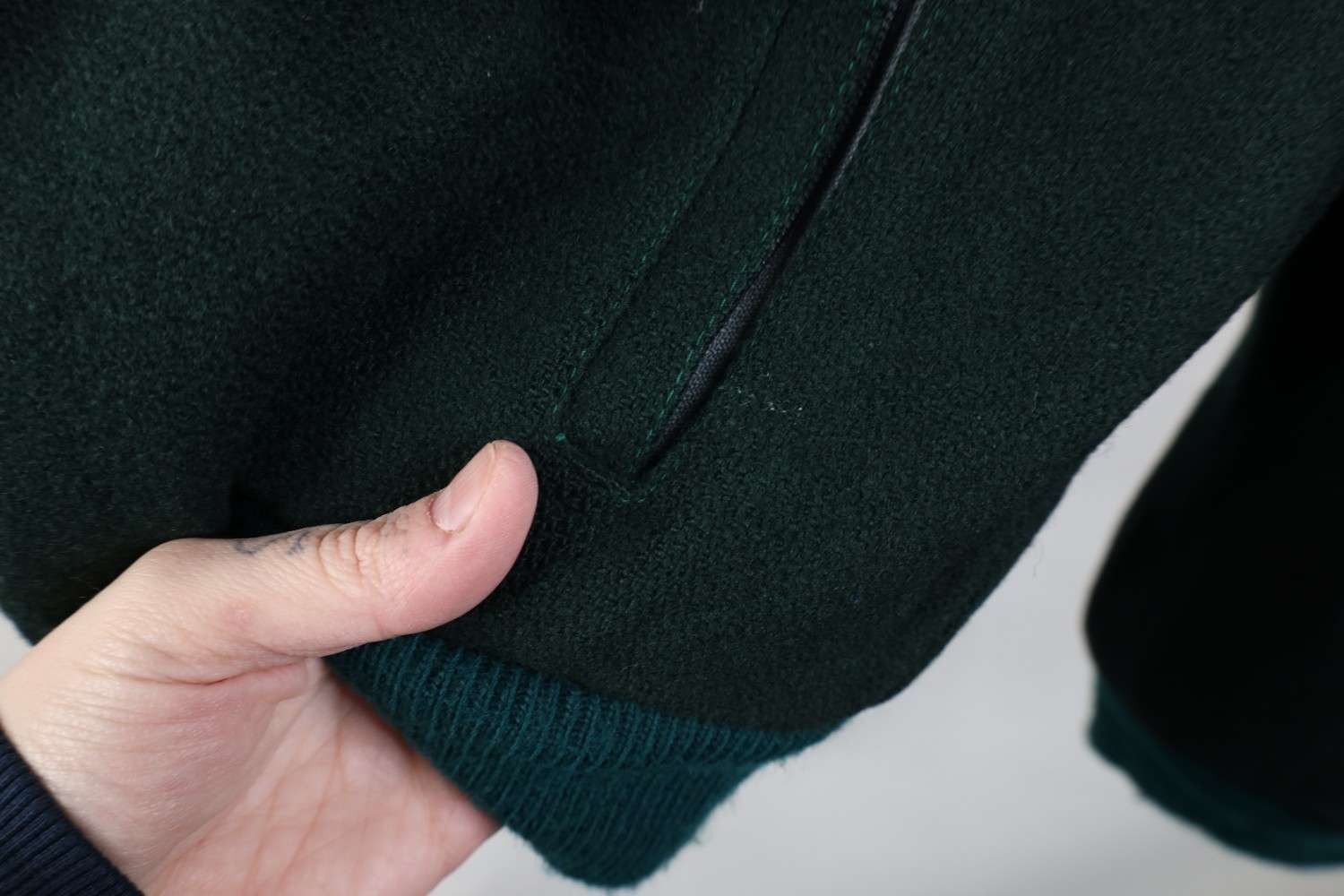 The North Face Vintage 80s 90s The North Face Wool Bomber Jacket Green USA Size US L / EU 52-54 / 3 - 5 Thumbnail