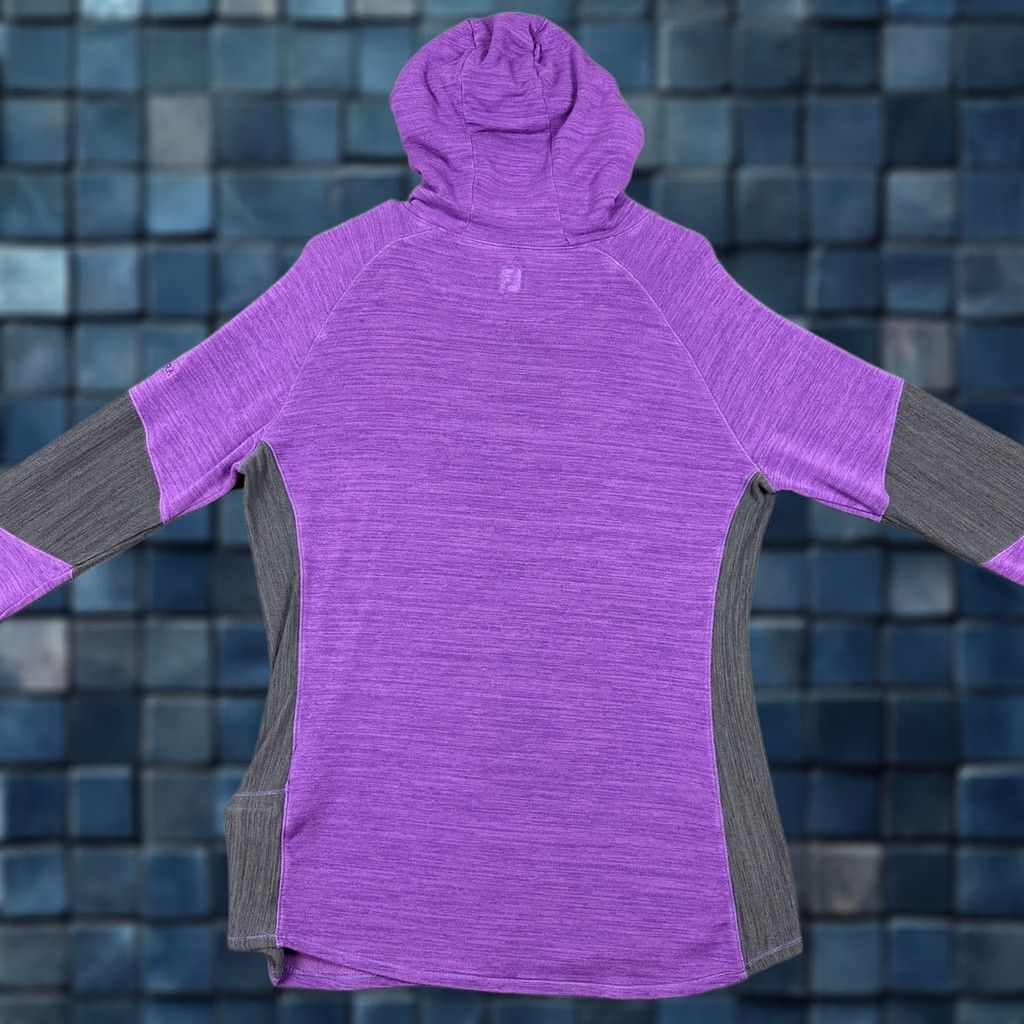 Footjoy FootJoy Hoodie Sweatshirt Women XL Purple French Terry Pullover Cowl Neck Pocket Colorblock Golf Activewear Casual 90s? Size XL / US 12-14 / IT 48-50 - 1 Thumbnail