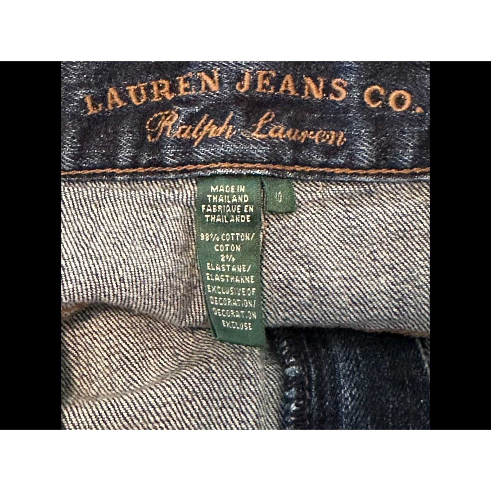 Ralph Lauren Lauren Jeans Co. Ralph Lauren/Polo Blue Jeans Sz 10 Bootcut Size 30" / US 8 / IT 44 - 2 Thumbnail