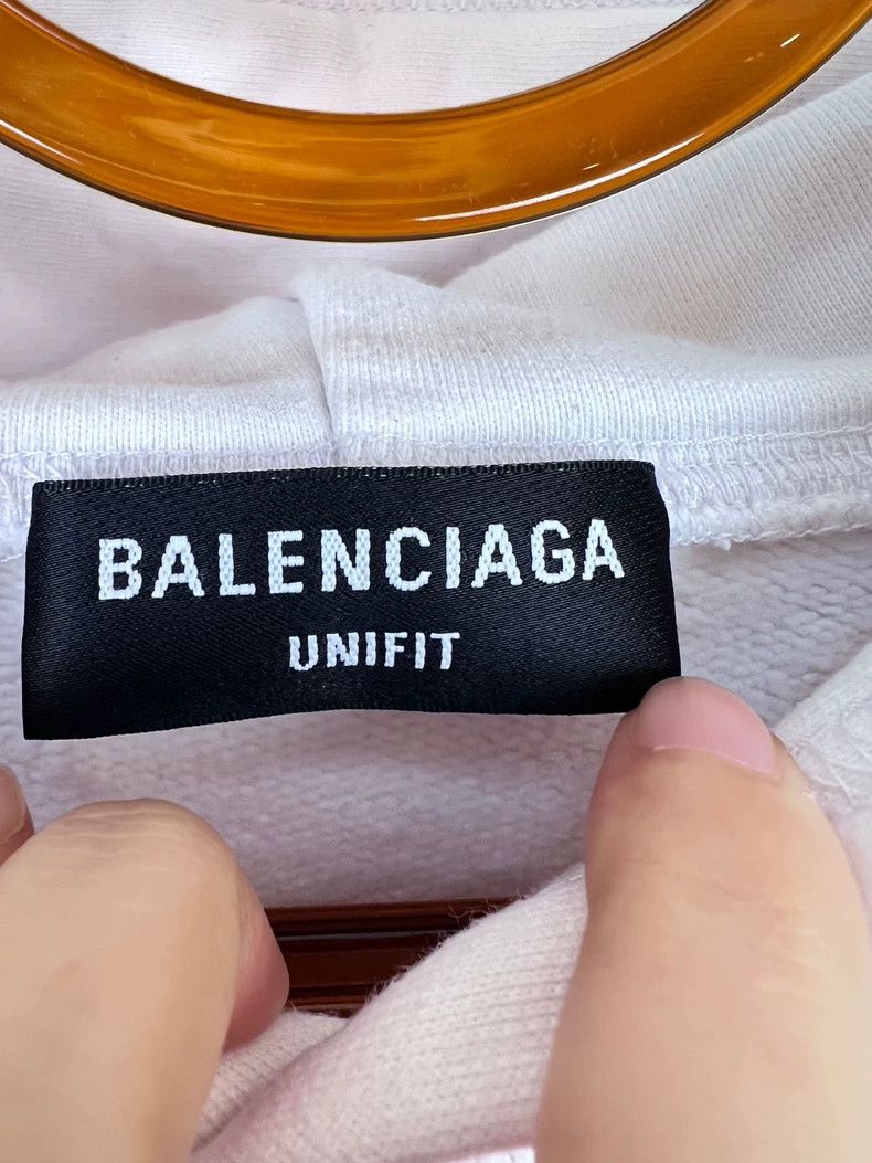 Balenciaga Balenciaga White strikethrough letter Logo loose hoodie Size US S / EU 44-46 / 1 - 3 Thumbnail
