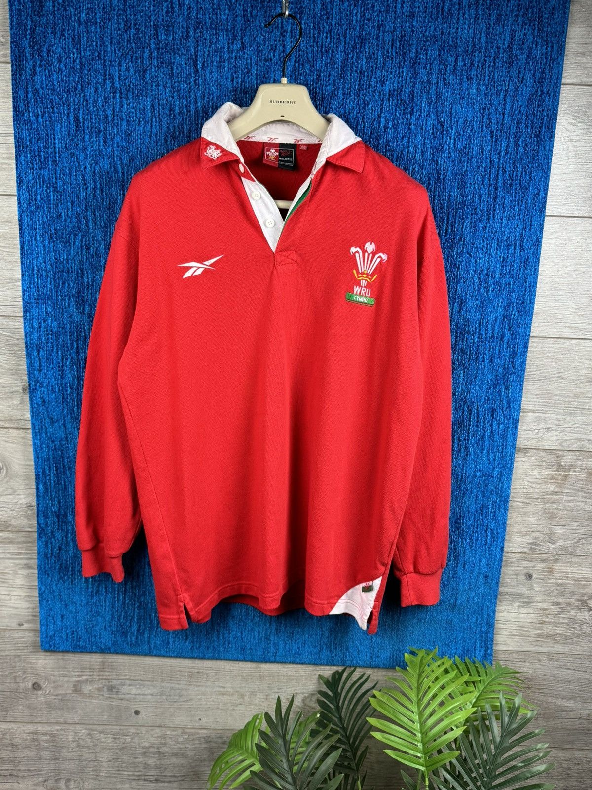 Reebok × Vintage Vintage 1999 Wales Rugby Union Home Shirt Jersey by Reebok Size US L / EU 52-54 / 3 - 1 Thumbnail