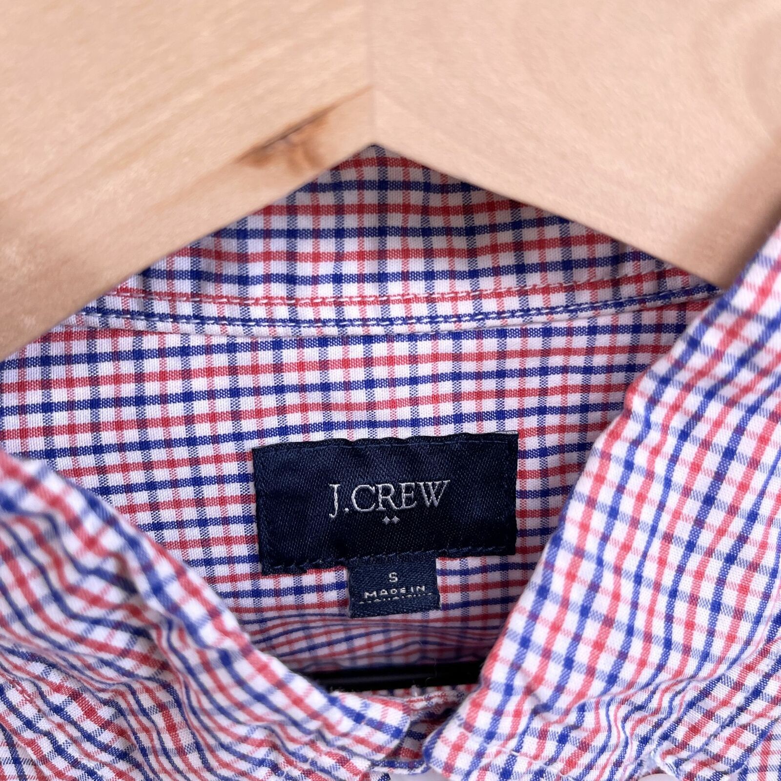 J.Crew J Crew Button Shirt Red Blue Plaid Mens S Size US S / EU 44-46 / 1 - 5 Thumbnail