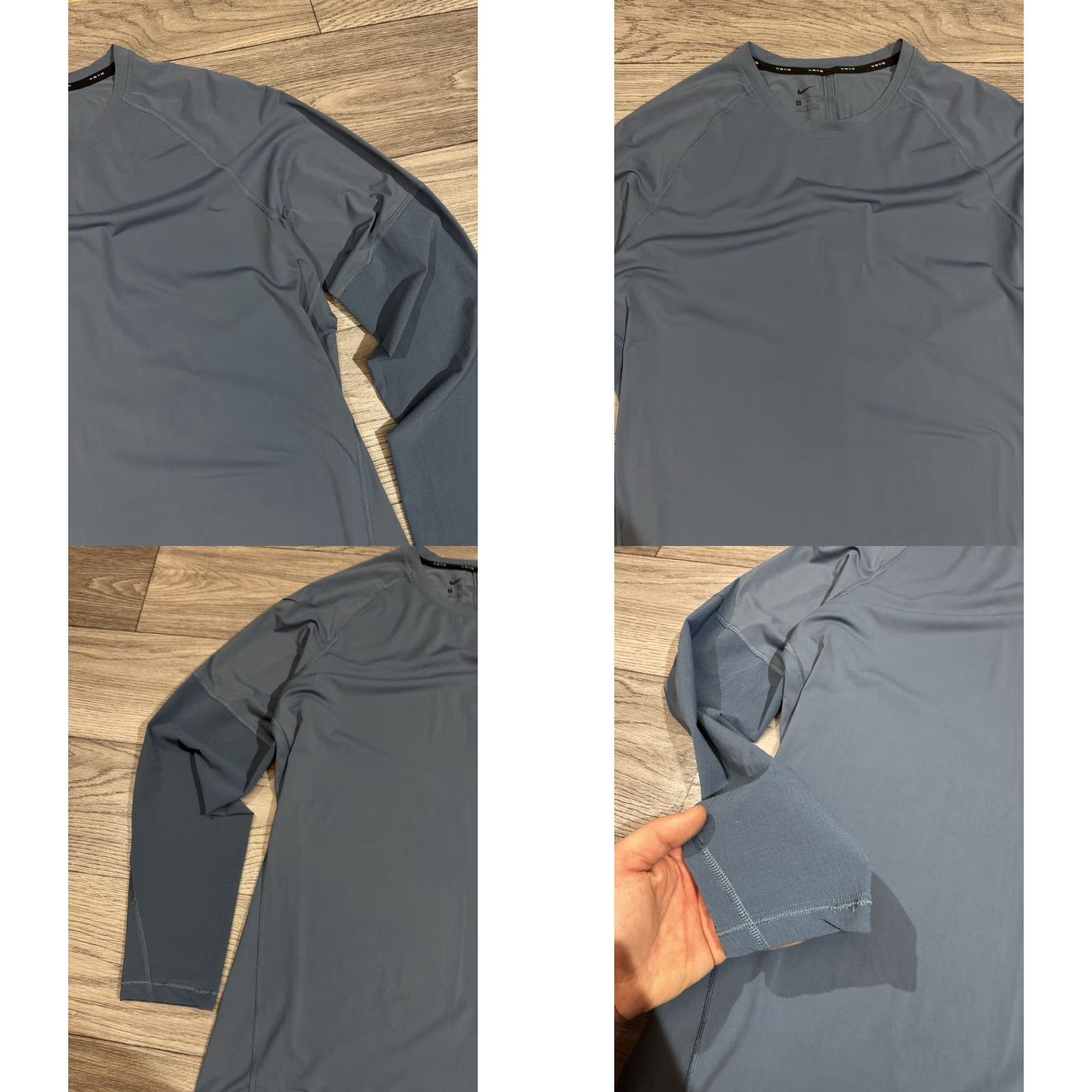 Nike NIKE Pro Tech Pack Long Sleeve Training Top Shirt XL Blue BQ0588-418 Pro Nike Mens Shirt Gym Training Activewear Size US XL / EU 56 / 4 - 8 Thumbnail