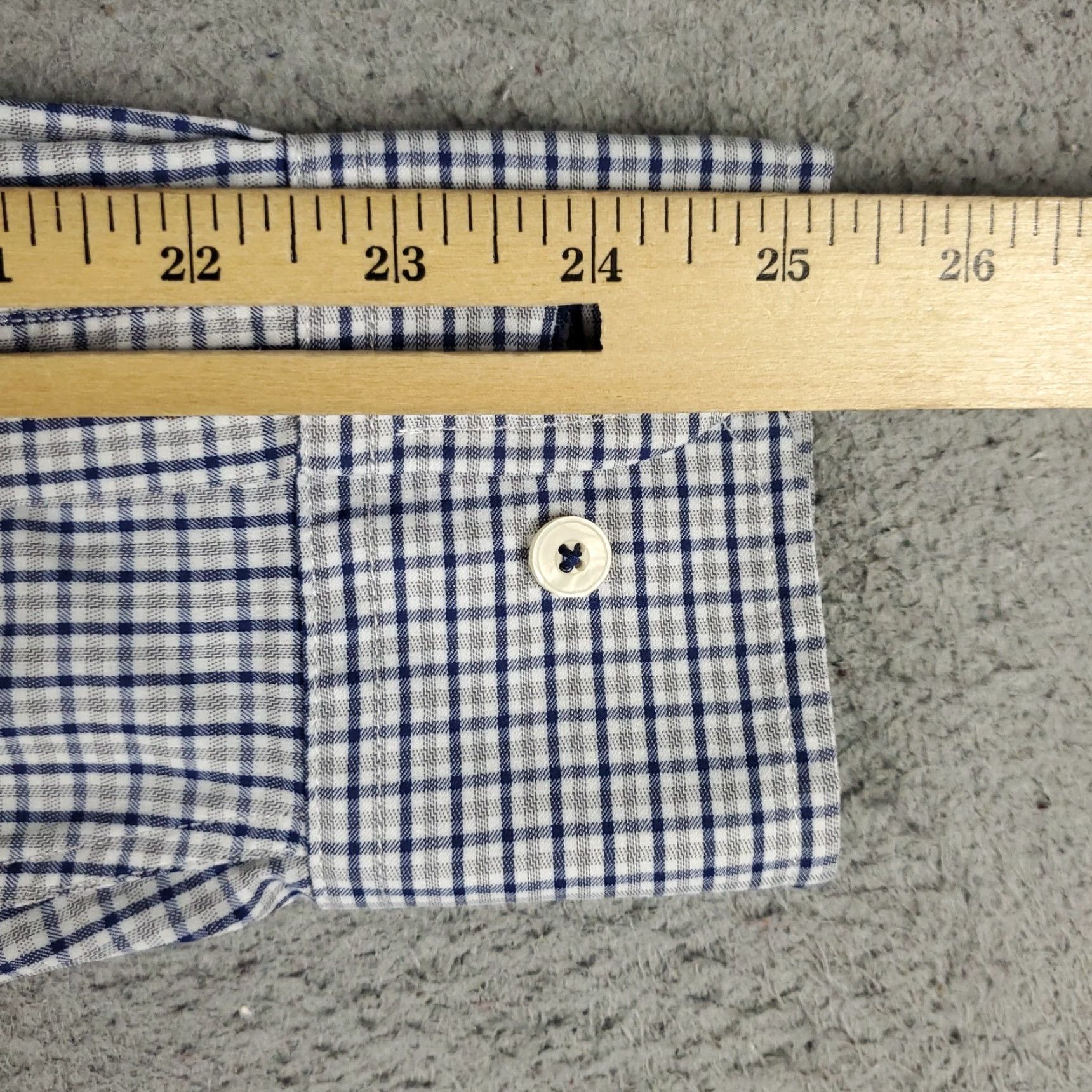 UNTUCKit UNTUCKit Blue Plaid Button-Up Shirt Mens Medium Slim Fit Long Sleeve Casual Size US M / EU 48-50 / 2 - 6 Thumbnail