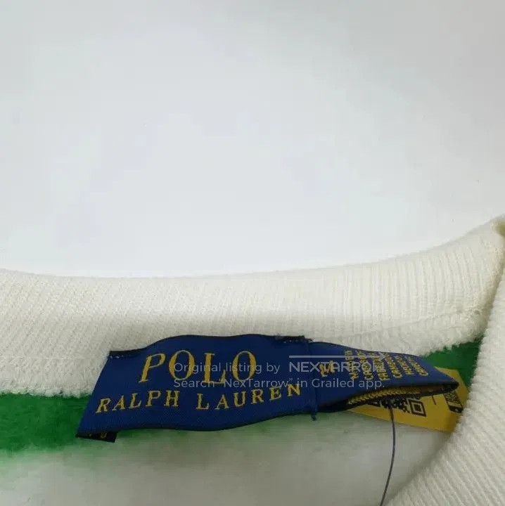 Polo Ralph Lauren Polo Ralph Lauren Unisex Green White Stripe Sweatshirt. Size US M / EU 48-50 / 2 - 6 Thumbnail