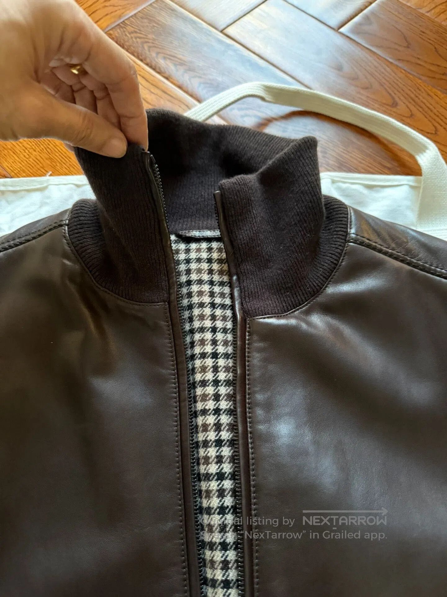 Malo Malo Men's Leather Jacket. Size US M / EU 48-50 / 2 - 3 Thumbnail