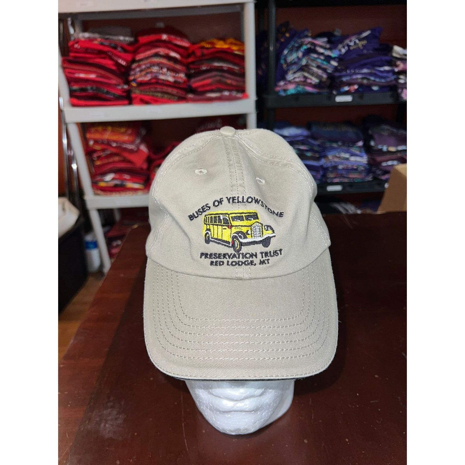 Vintage Vintage School Bus Hat Buses Of Yellowstone Red Lodge Cap Size ONE SIZE - 1 Thumbnail