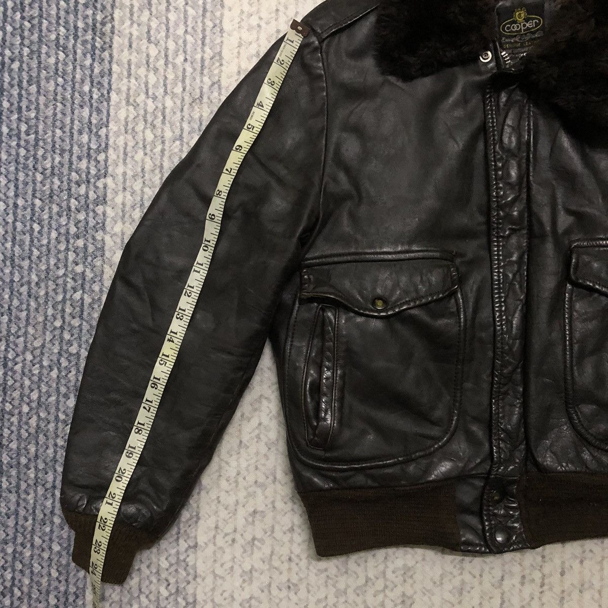 Cooper × Vintage Rare Distressed Vintage Cooper Sportswear Leather Jacket Size US M / EU 48-50 / 2 - 20 Thumbnail