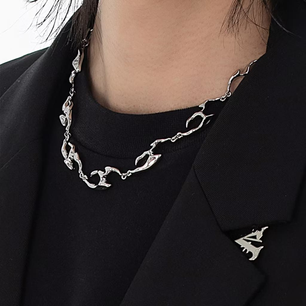 Jewelry Volux Irregular Metal Necklace Size ONE SIZE - 5 Thumbnail