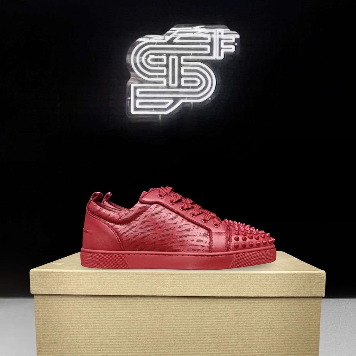 Louis Vuitton Christian Louboutin Junior Spikes Sneakers Size US 8.5 / EU 41-42 - 1 Thumbnail
