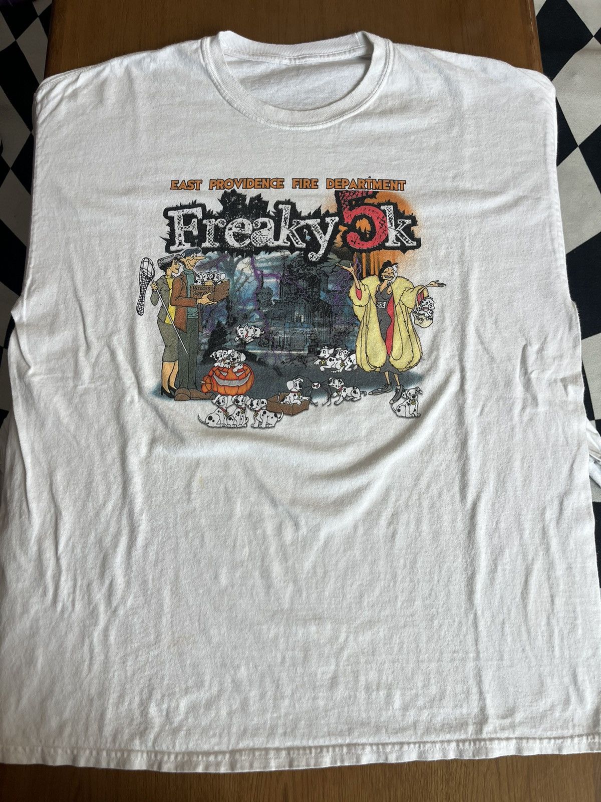Disney EAST Providence Fire Department Freaky 5k Disney Shirt Size US XL / EU 56 / 4 - 4 Thumbnail