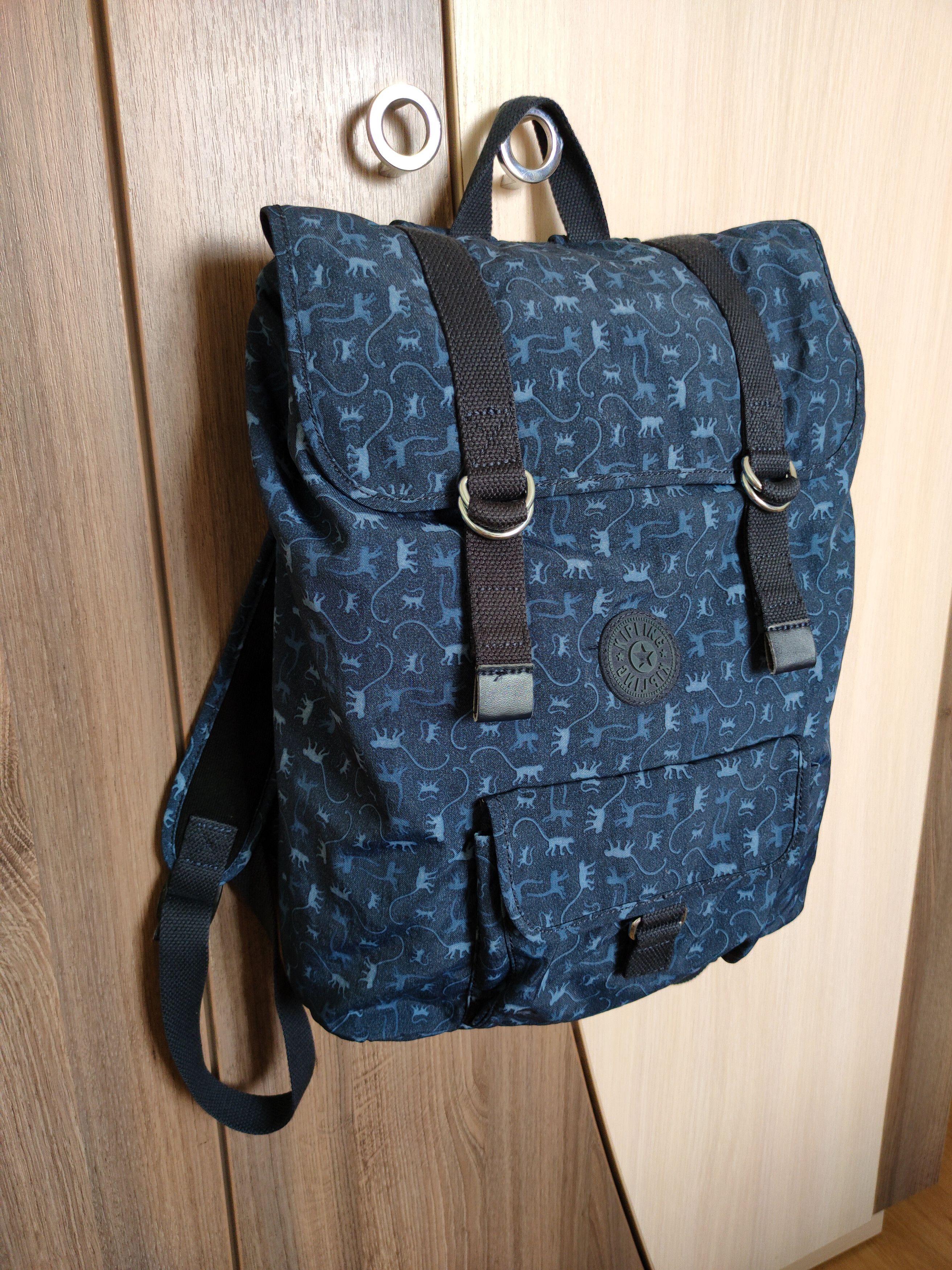 Japanese Brand Kipling Backpack Monogrammed with Monkeys Laptop Backpack Size ONE SIZE - 13 Thumbnail