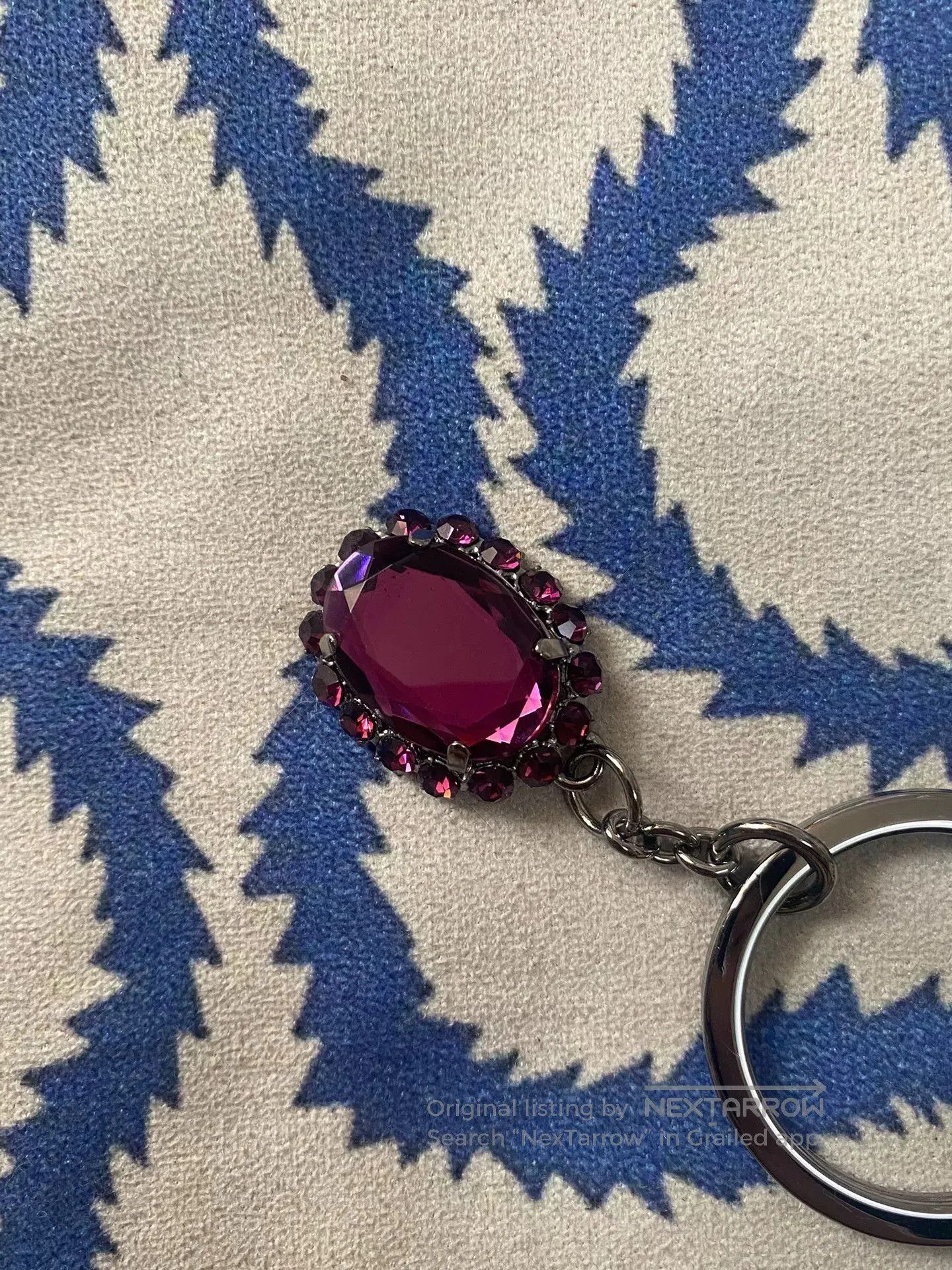 Vivienne Westwood Miu Miu Purple Gem Keychain. Size ONE SIZE - 5 Thumbnail