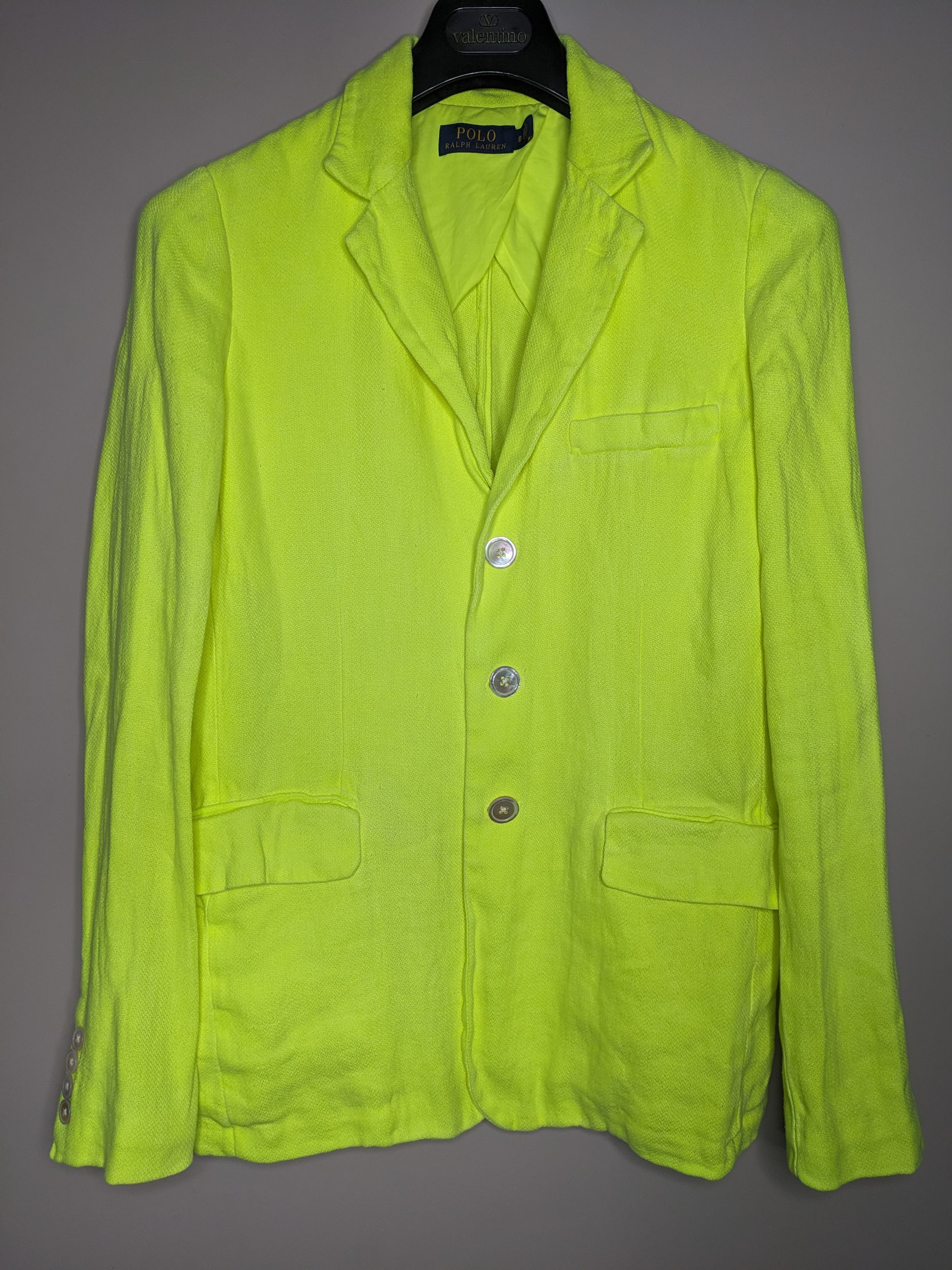 Polo Ralph Lauren Polo Ralph Lauren Linen Blazer Jacket Size 8 Chartreuse Size M / US 6-8 / IT 42-44 - 1 Thumbnail