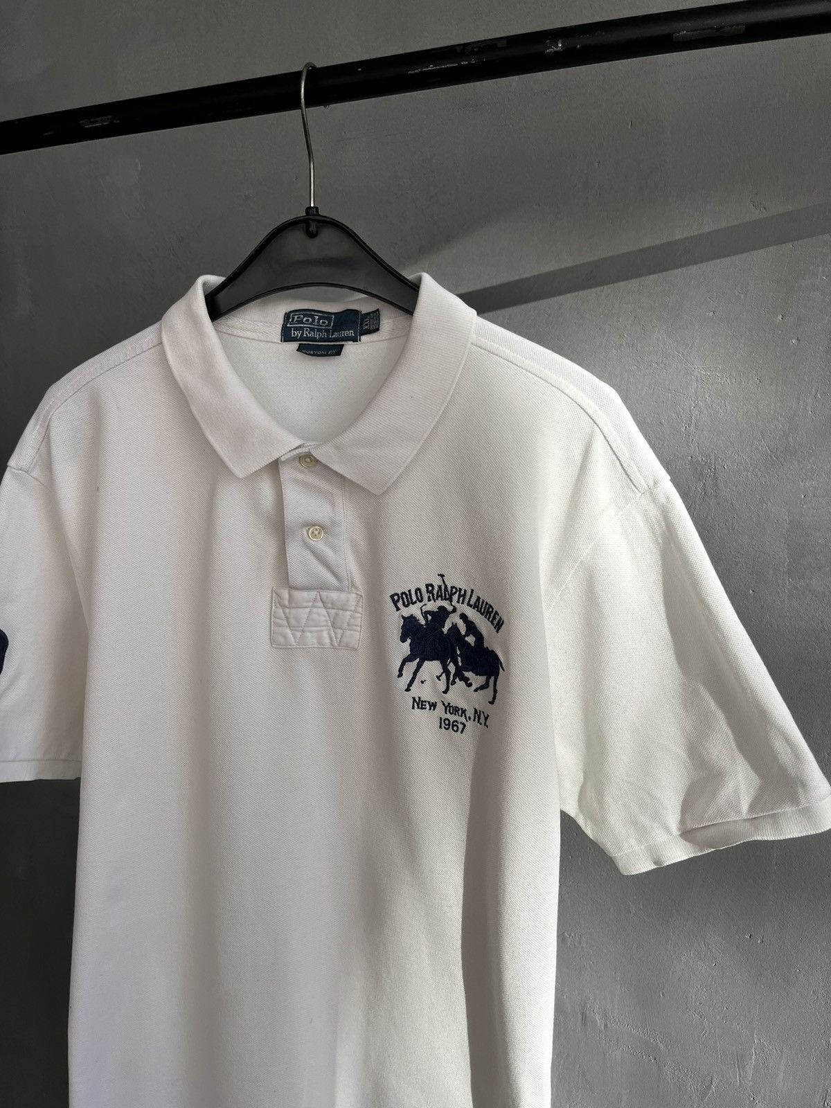 Polo Ralph Lauren × Ralph Lauren × Vintage Polo Ralph Lauren New York NY Polo Shirt Vintage Size US XXL / EU 58 / 5 - 2 Thumbnail