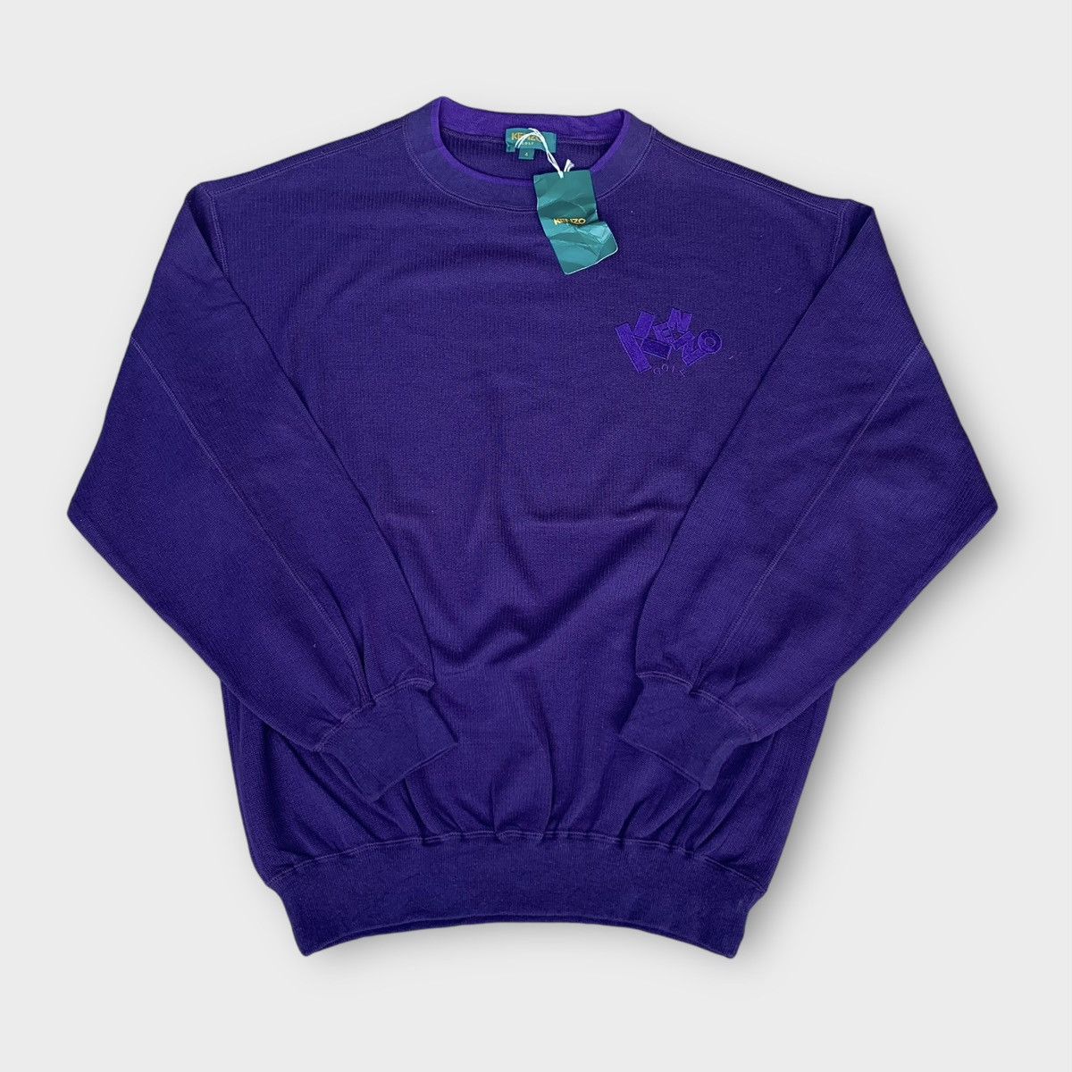 Kenzo Kenzo Golf Crewneck Sweatshirt Embroidered Logo Size US L / EU 52-54 / 3 - 3 Thumbnail