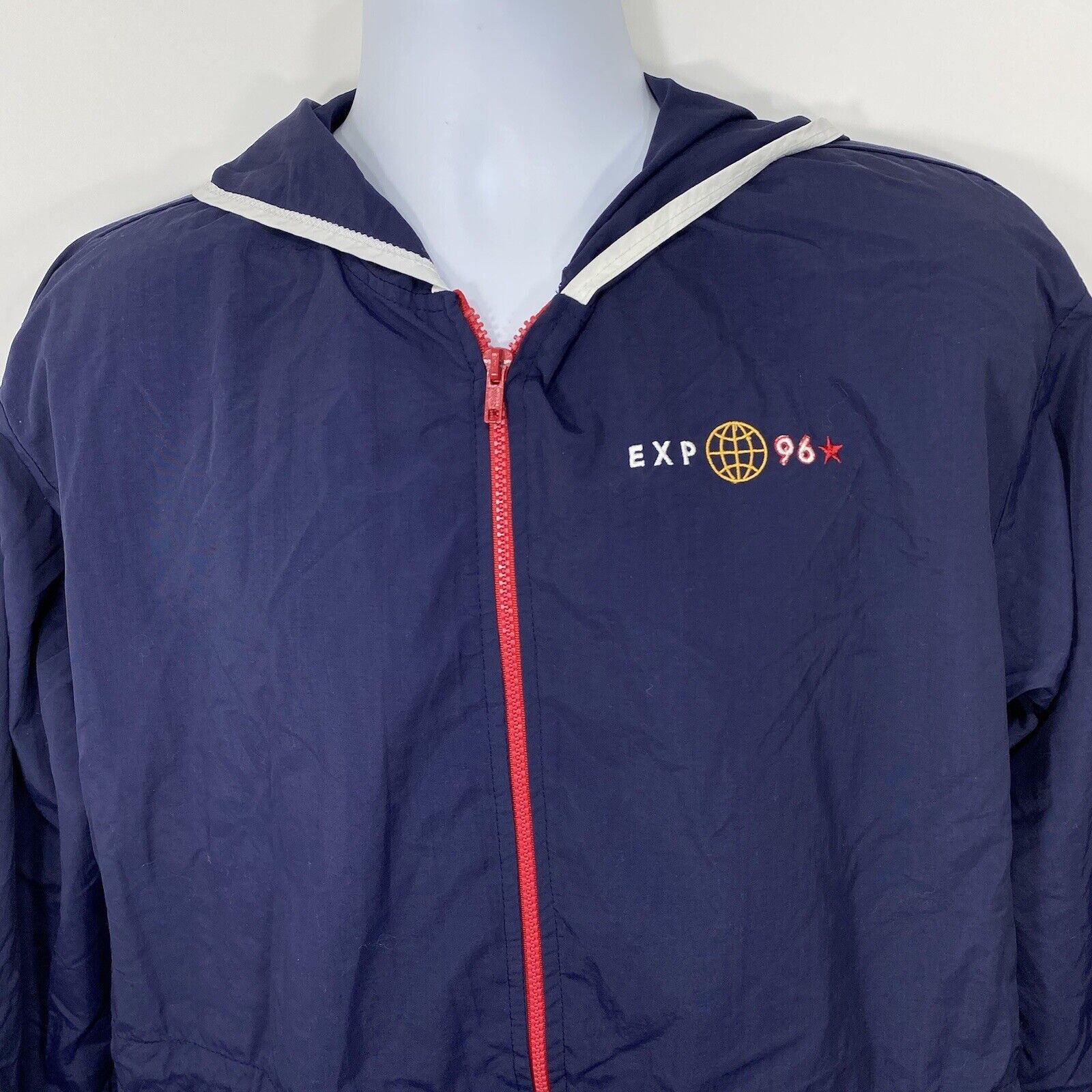 Vintage Vintage Express Athletique 1996 Windbreaker Full Zip Jacket Size US M / EU 48-50 / 2 - 3 Thumbnail