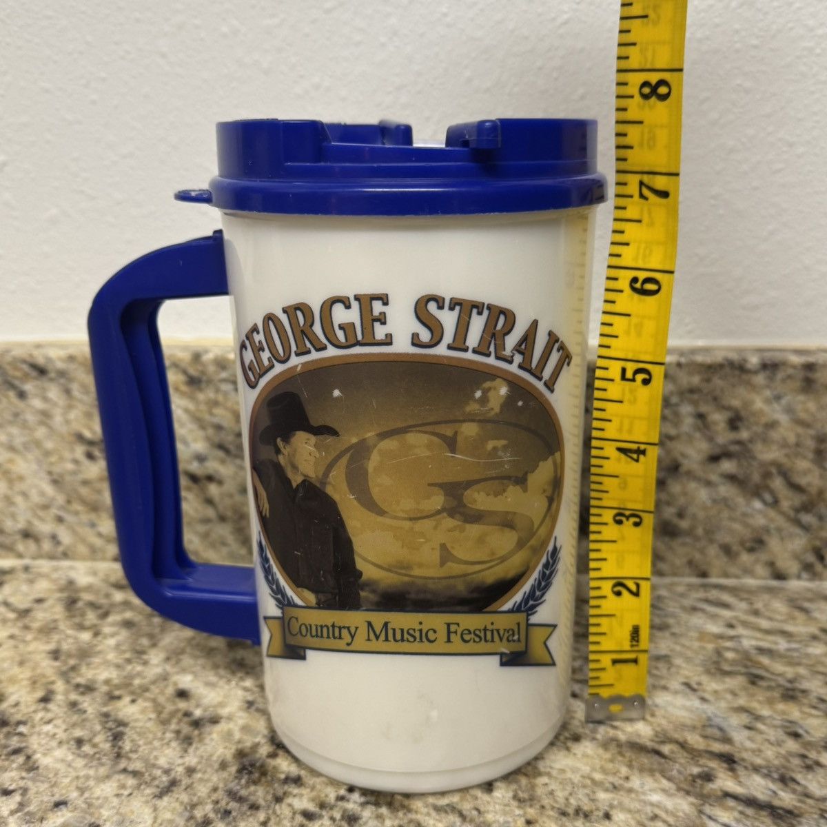 Vintage George Strait Country Festival Whirley Insulated Tumbler Mug Size ONE SIZE - 8 Thumbnail