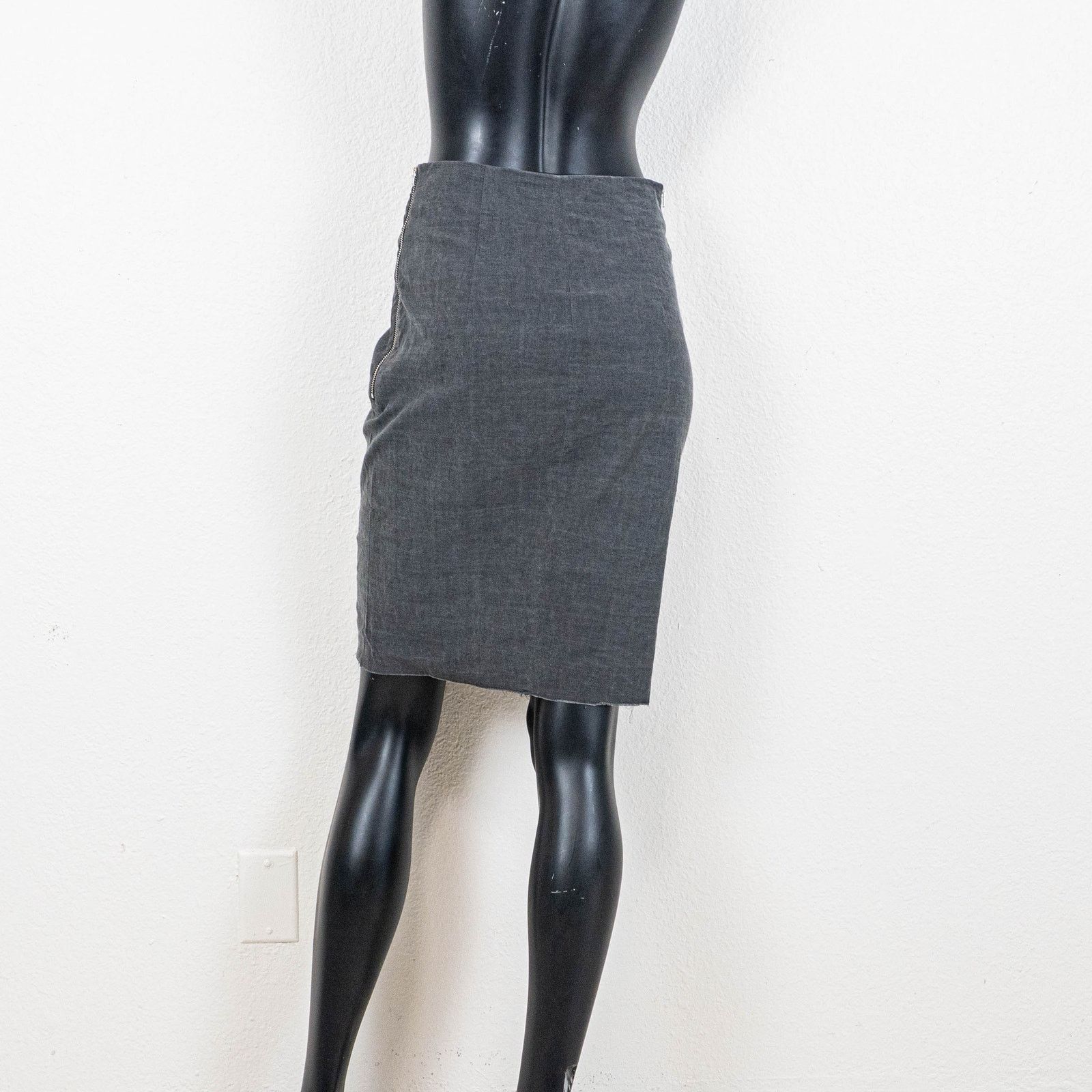 Acne Studios Acne Studios Linen Blend Ginger Twill skirt in gray size 36 Size 25" / US 0 / IT 36 - 5 Thumbnail
