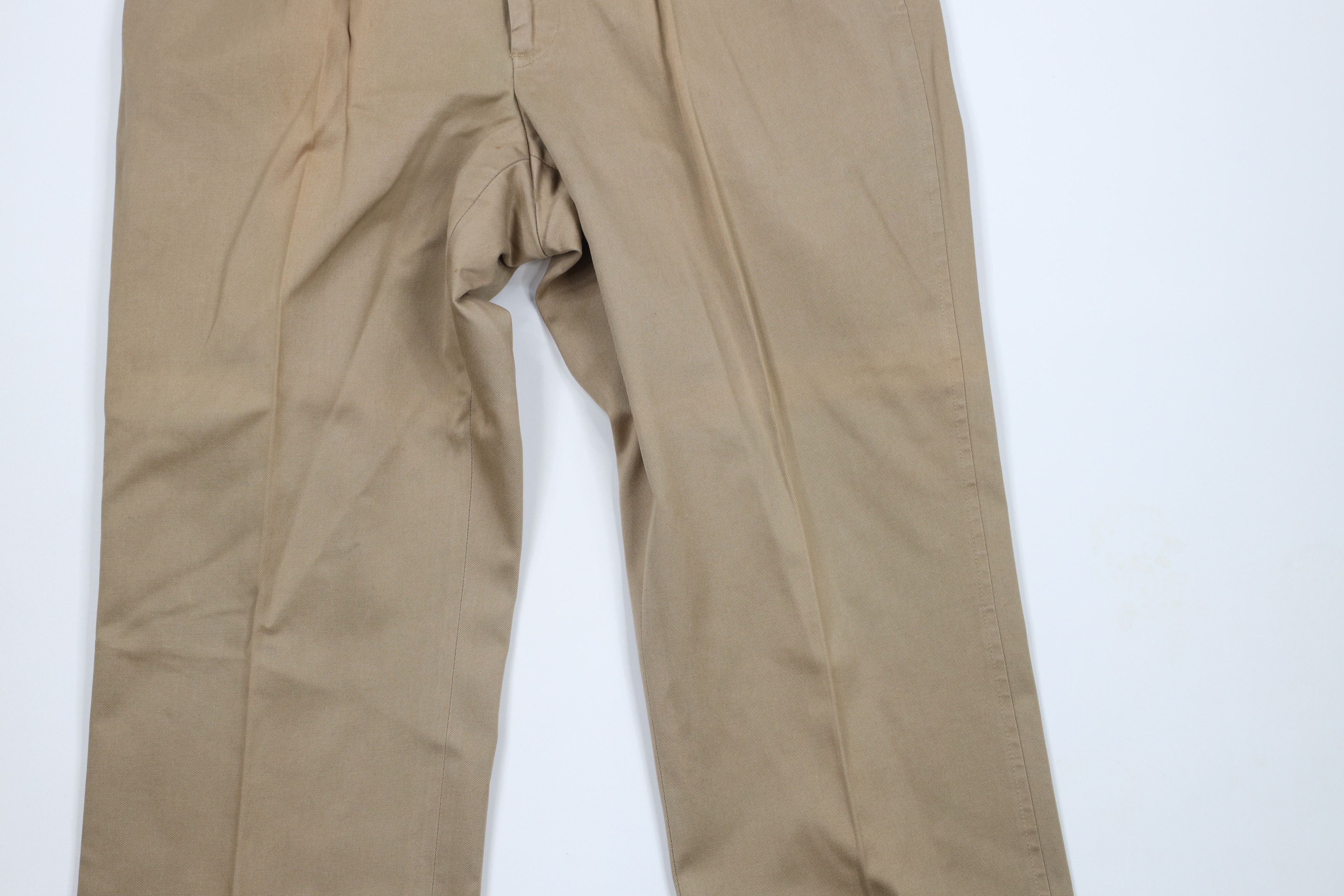 Lands' End × Vintage Vintage 70s Lands End Cuffed Wide Leg Chino Pants USA Size US 36 / EU 52 - 3 Thumbnail