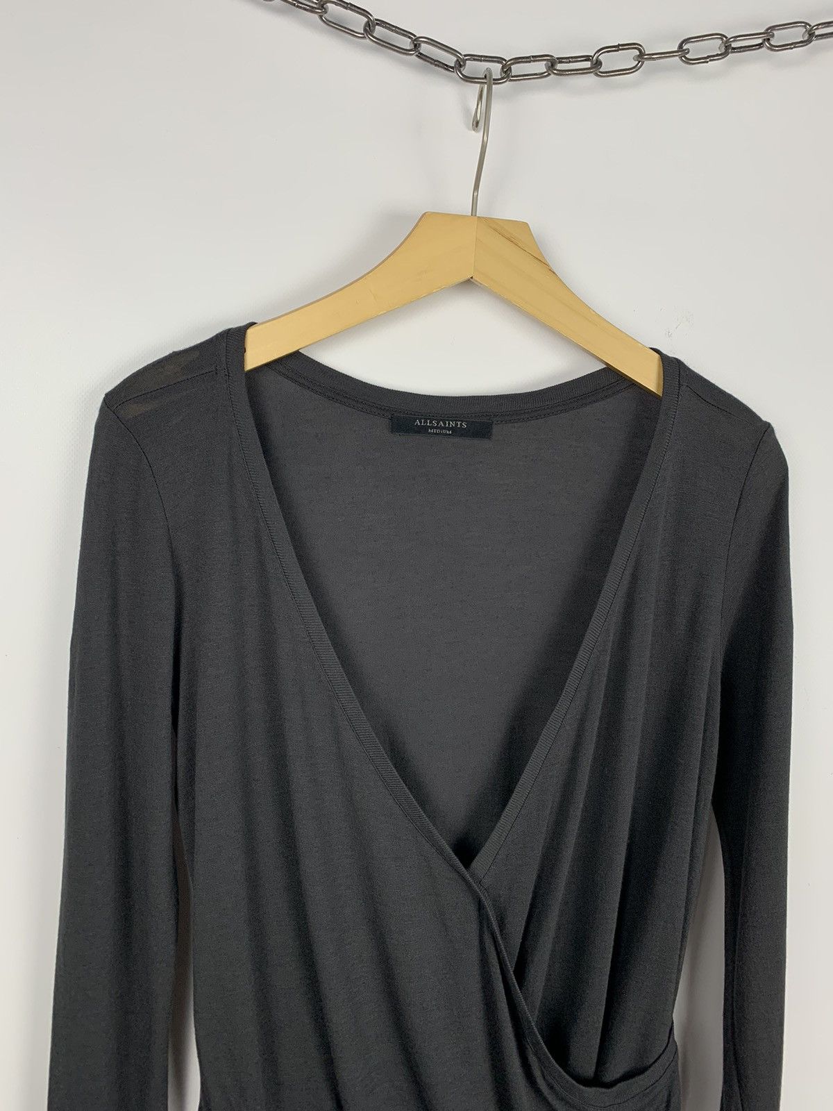 Allsaints Alllsaints Kerin LS Top Wrap Effect Long Sleeve Tee Ladies Size M / US 6-8 / IT 42-44 - 11 Thumbnail