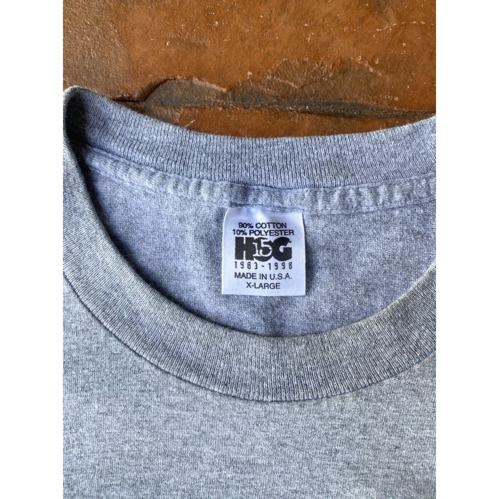 Harley Davidson VINTAGE Harley-Davidson T-Shirt XL Gray 90s Crew Neck Short Sleeve HOG Anniversary Logo Men's Size US XL / EU 56 / 4 - 3 Thumbnail