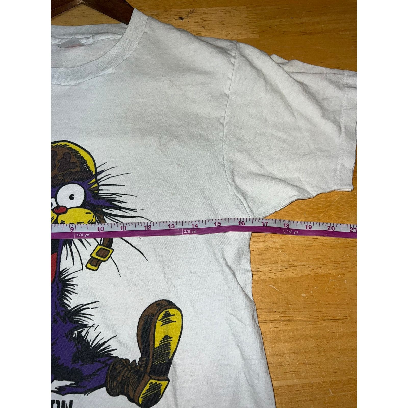 Hanes Vintage Operation Desert Shield Shirt Bill The Cat Tee 90s M Size US M / EU 48-50 / 2 - 8 Thumbnail