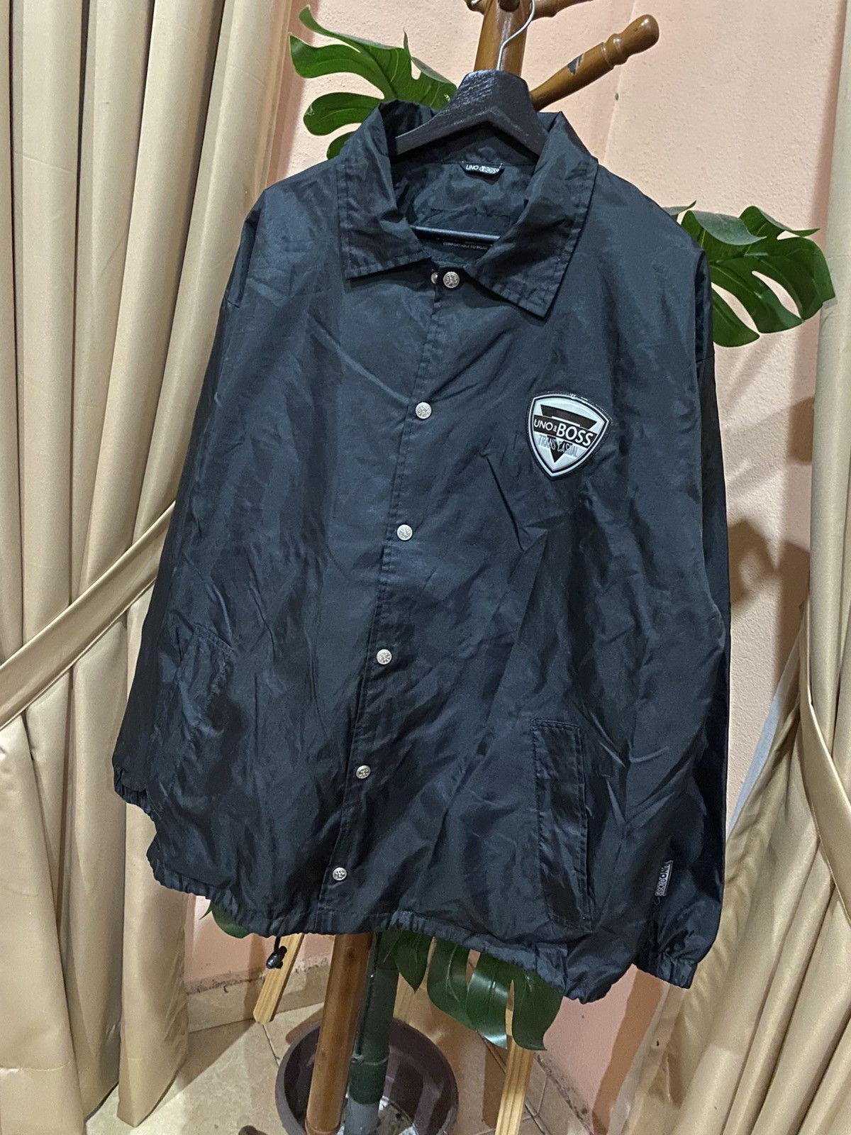 Other UNO & BOSS Black Nylon Coach Jacket – Vintage Streetwear Size US L / EU 52-54 / 3 - 2 Thumbnail