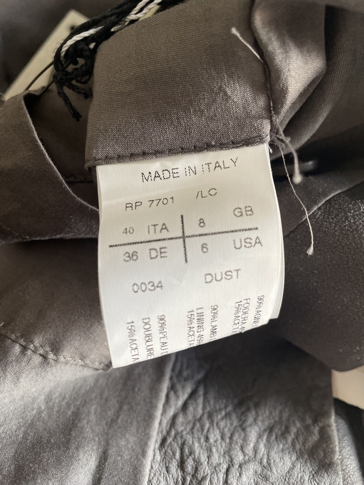 Rick Owens SS09 RICK OWENS LEATHER JACKET OLMAR & MIRTA ERA Size S / US 4 / IT 40 - 9 Thumbnail