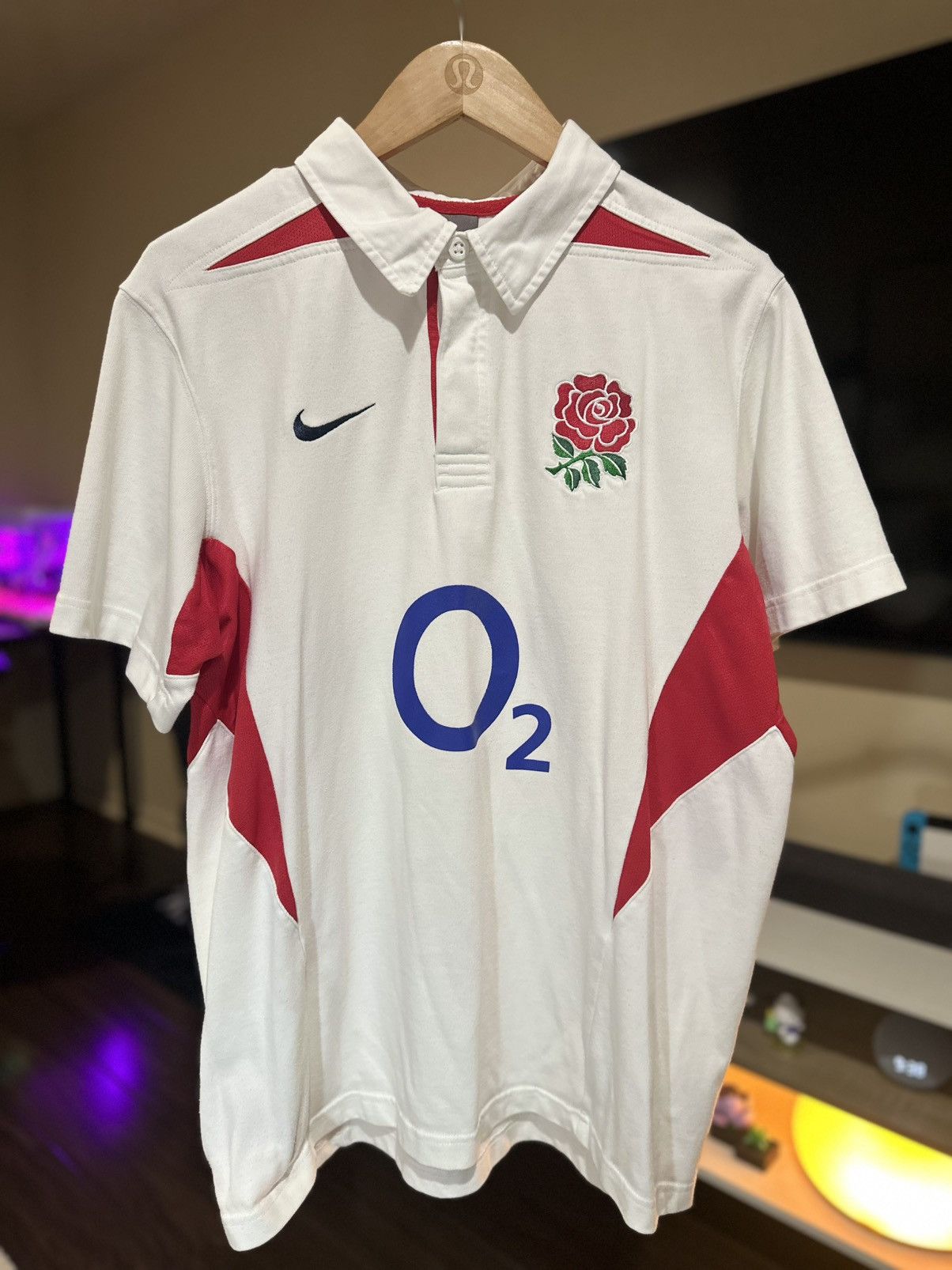 Nike Nike Vintage England Rugby Shirt Polo Jersey Size US L / EU 52-54 / 3 - 1 Thumbnail