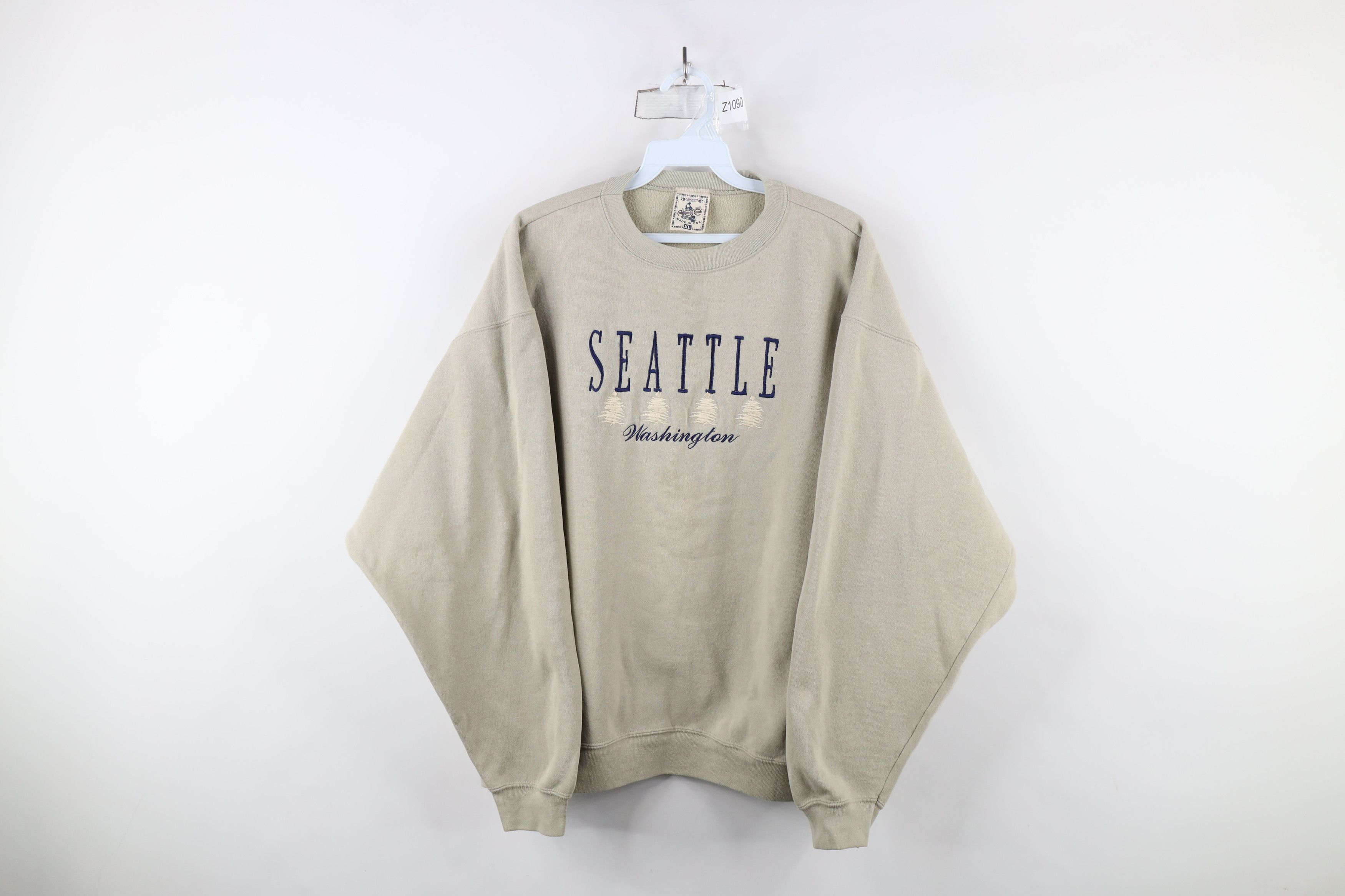 Vintage Vintage 90s Streetwear Seattle Washington Sweatshirt USA Size XL / US 12-14 / IT 48-50 - 1 Thumbnail