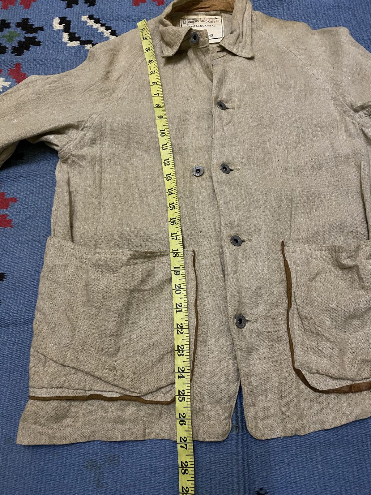 Kapital KAPITAL LIFE LEATHER LINING LINEN JACKET Size US S / EU 44-46 / 1 - 12 Thumbnail