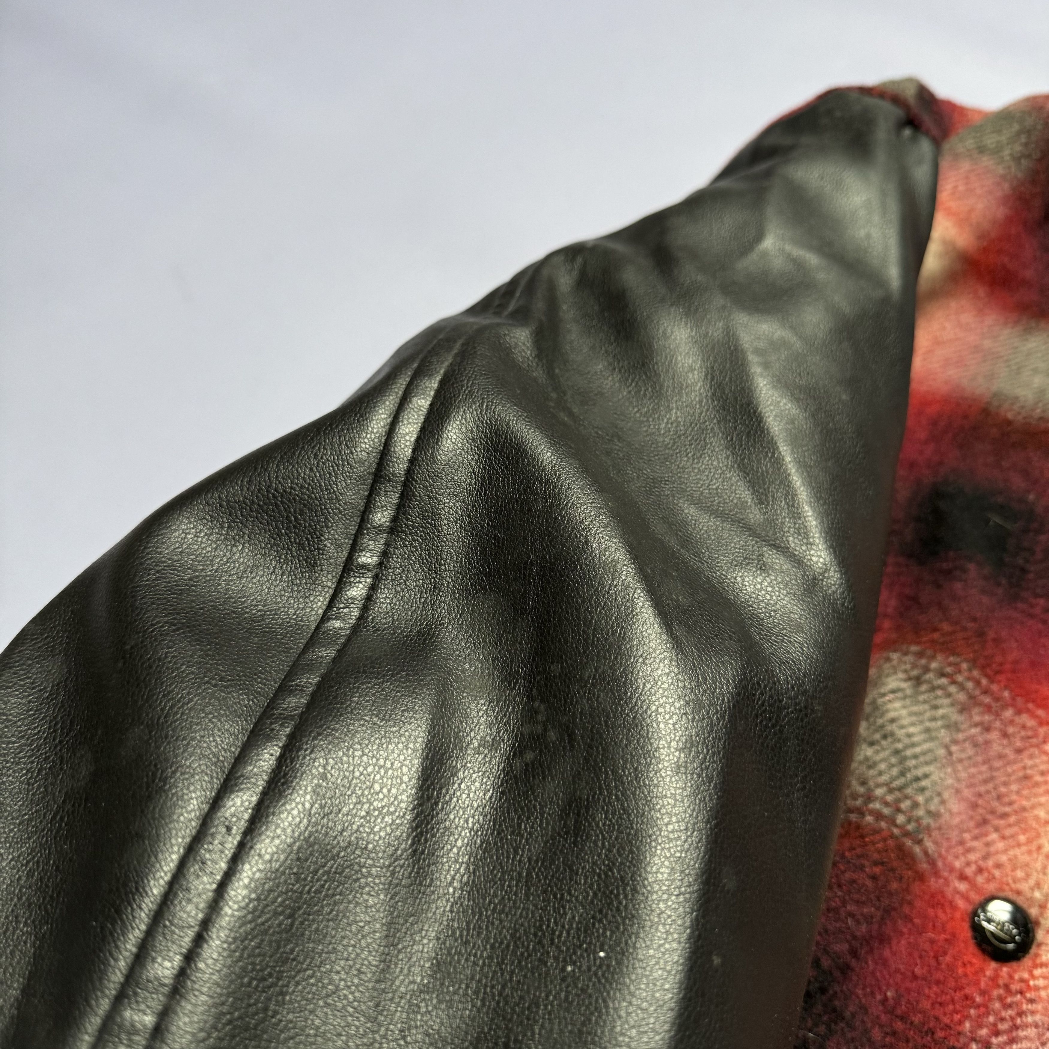 Jean Paul Gaultier × Vintage JEAN PAUL JUNIOR GAULTIER 80S WOOL LEATHER BOMBER JACKET Size M / US 6-8 / IT 42-44 - 15 Thumbnail