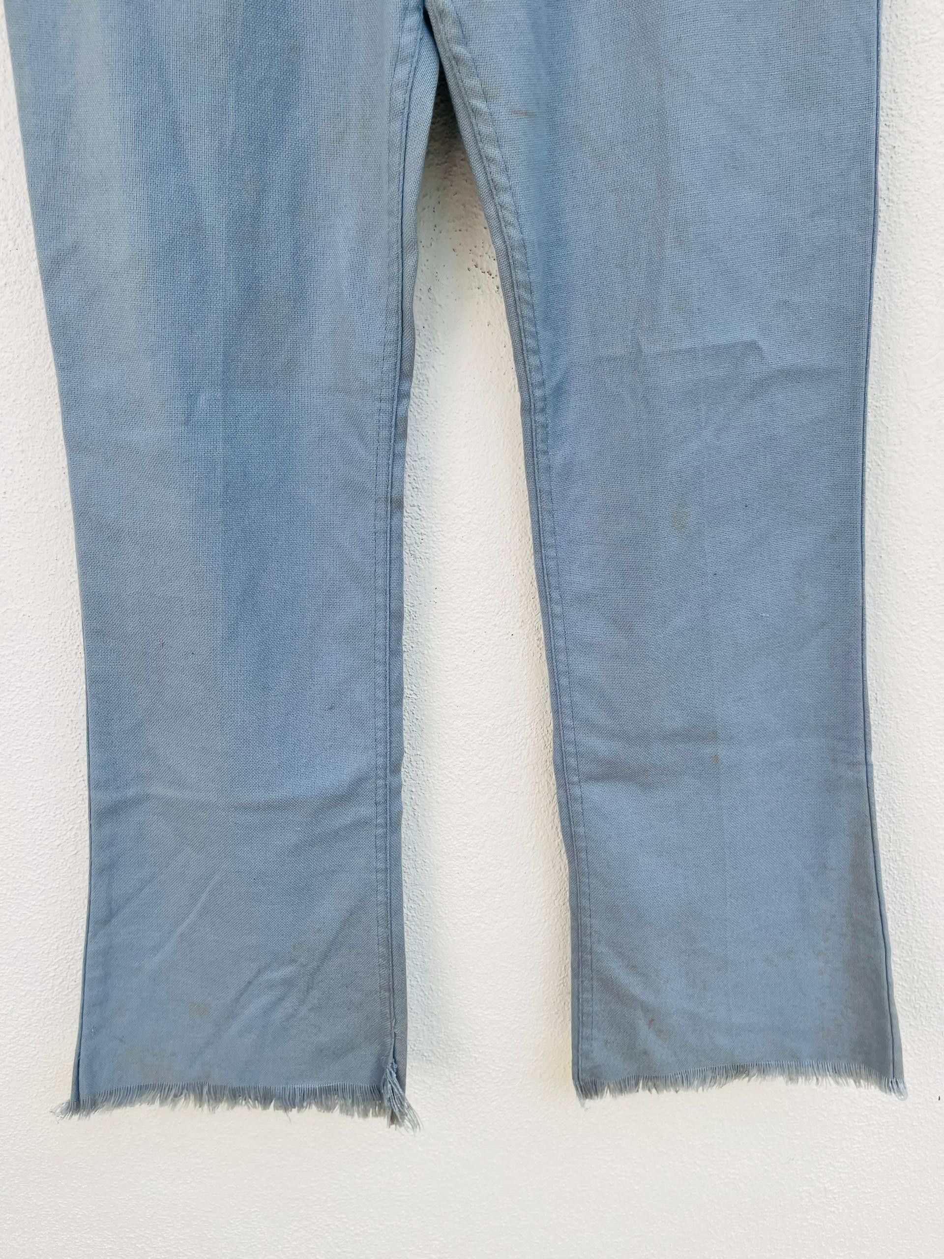 Levi's Vintage Clothing × Vintage Vintage 80s Levis Sta Press Boot Cut Sky Blue Pant Size US 30 / EU 46 - 4 Thumbnail