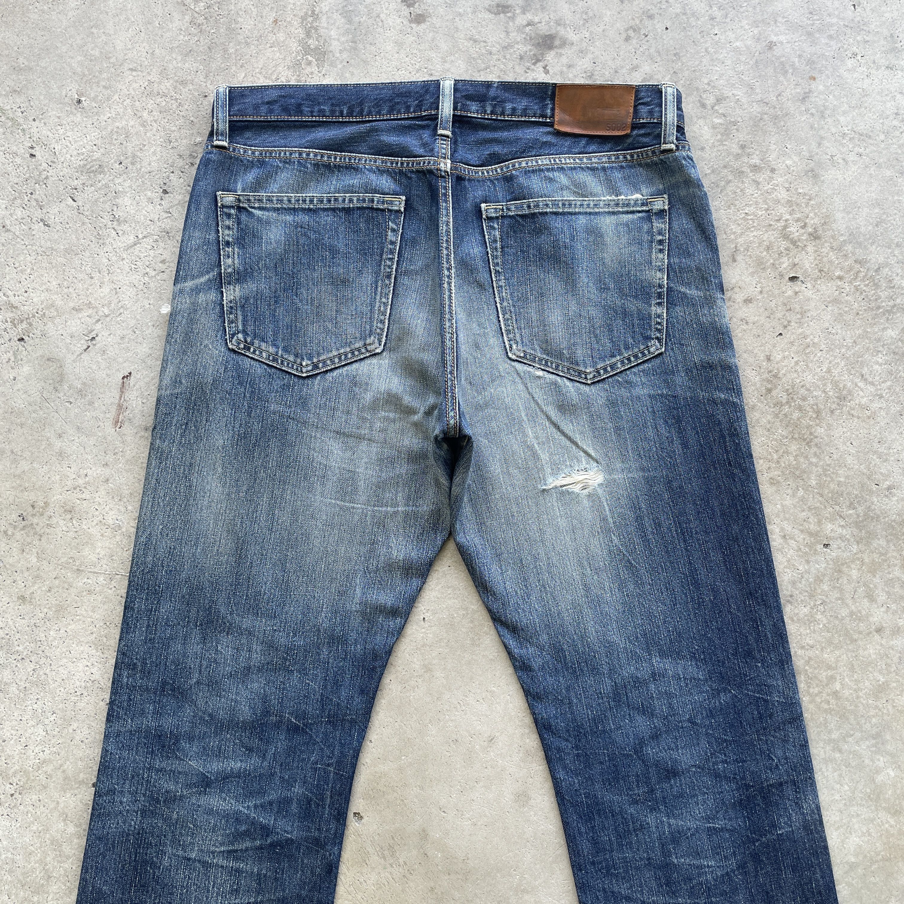 Japanese Brand W35 VINTAGE JAPANESE DISTRESSED JEANS STONEWASH FADED PANTS Size US 35 - 10 Thumbnail