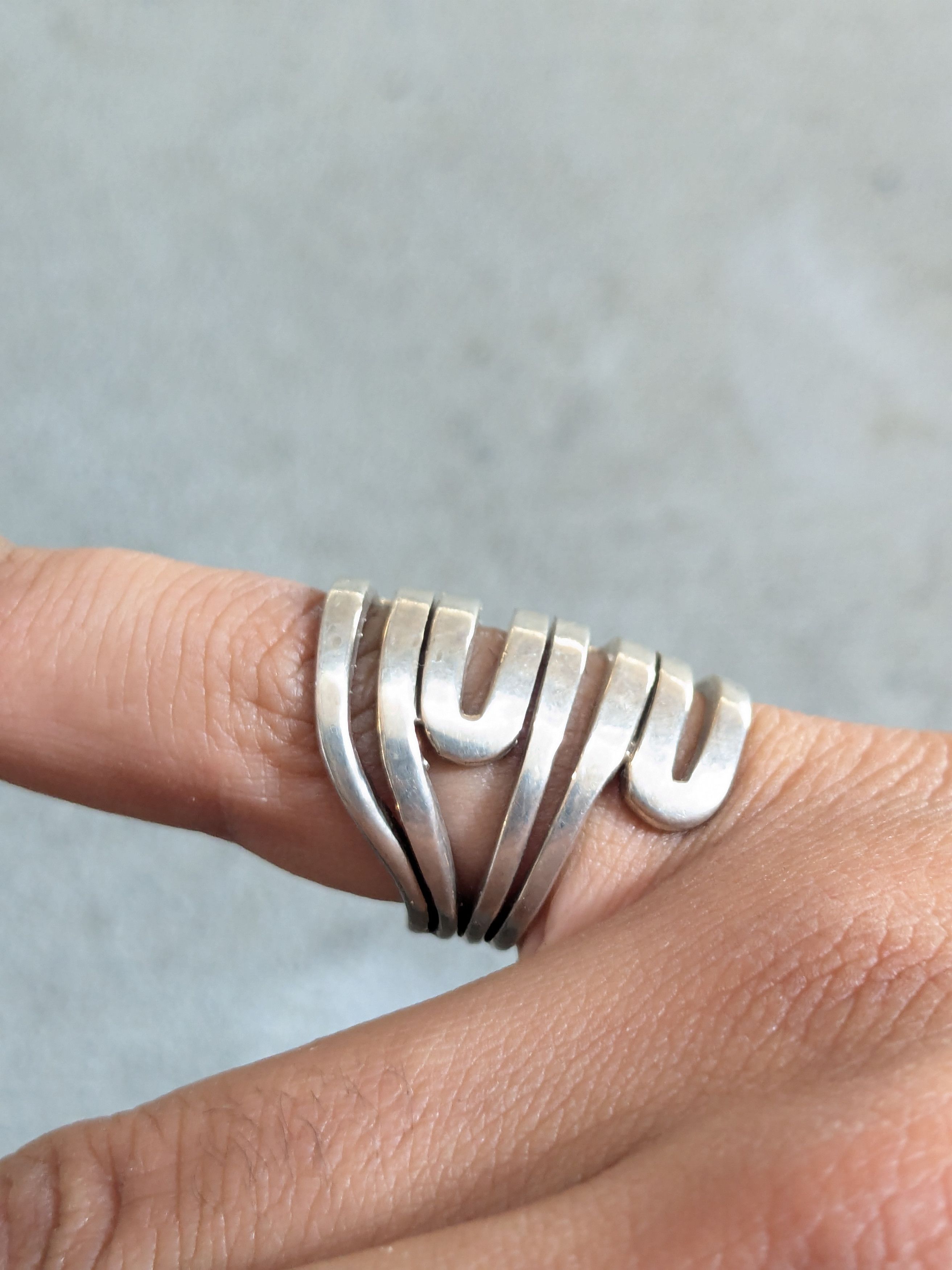 Jewelry × Sterling Silver Silpada Sterling Silver Maze Ring 7 Abstract Modern Avant Size ONE SIZE - 10 Thumbnail