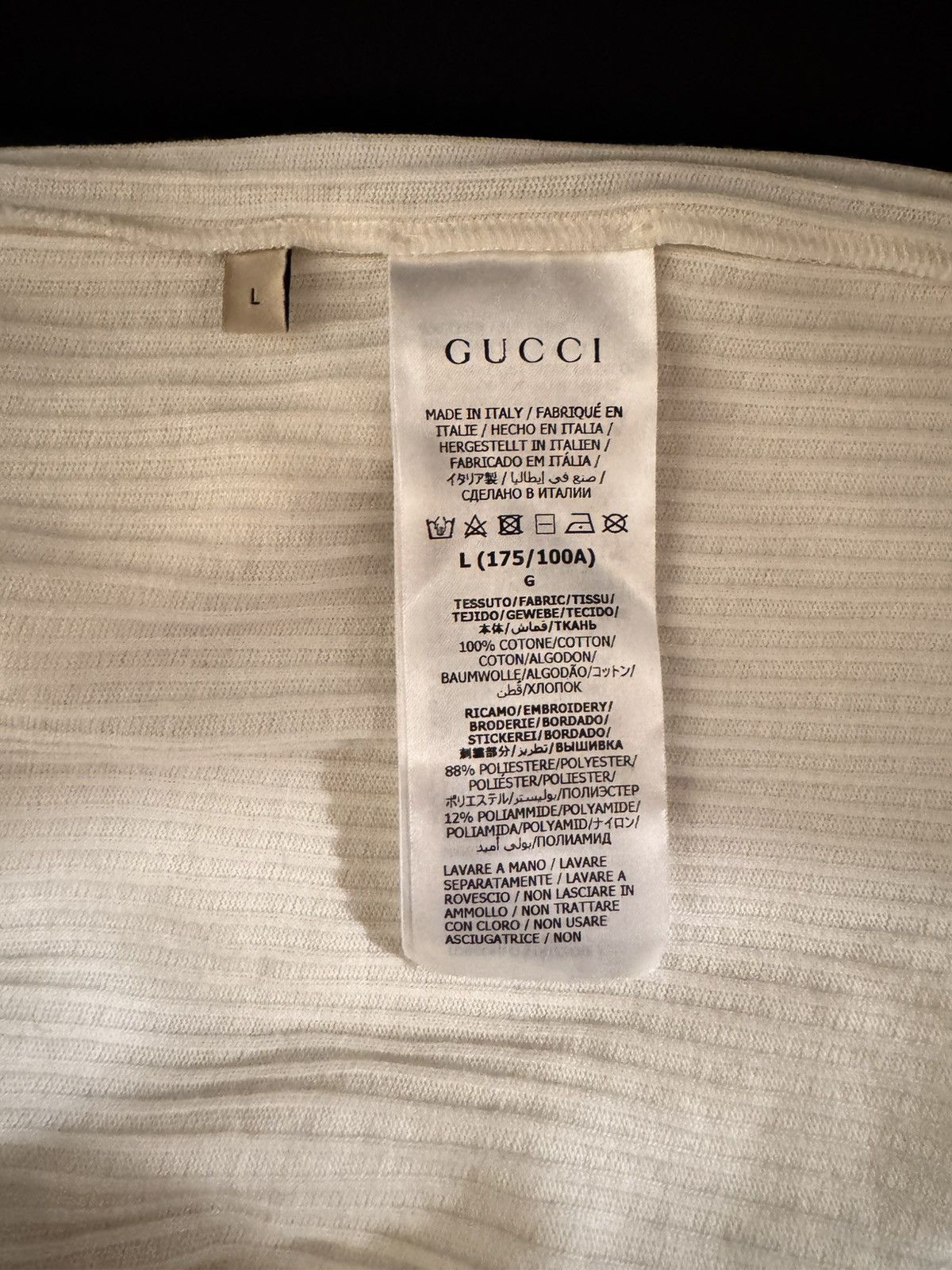 Gucci Gucci: Ha Ha Ha Tank Top, LRG Size US L / EU 52-54 / 3 - 6 Thumbnail
