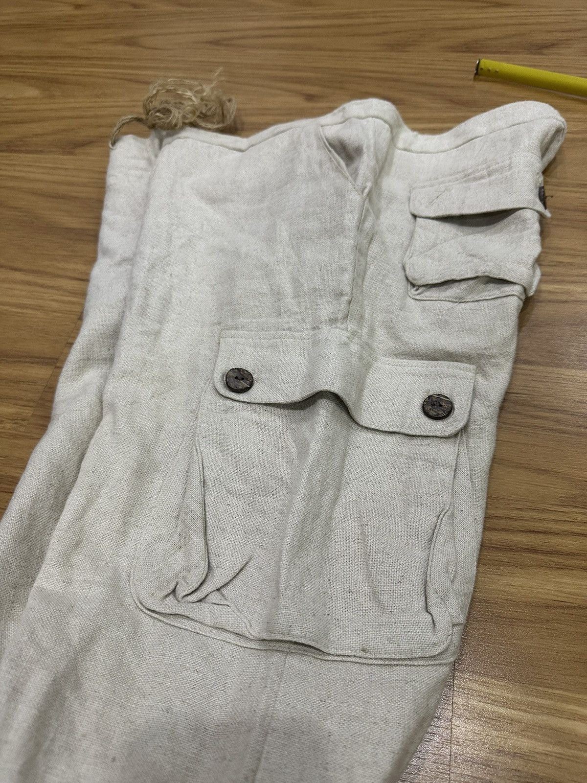 14th Addiction G.O.A Sack Cloth Flare Cargo Pant Size US 31 - 15 Thumbnail
