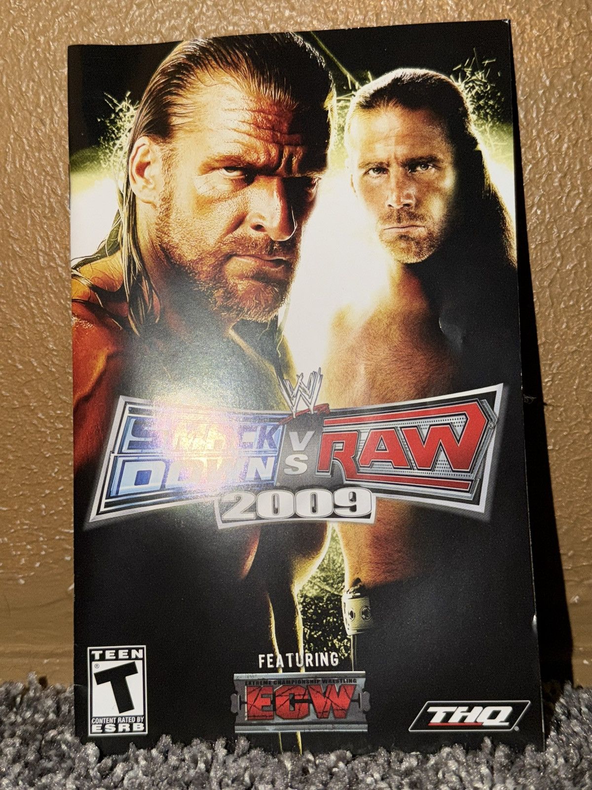 WWE Sony PlayStation 2 WWE Wrestling Smackdown Vs Raw 2009 Size ONE SIZE - 15 Thumbnail