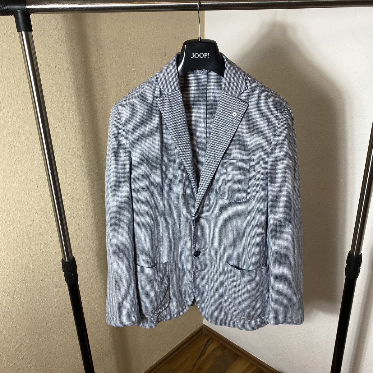 L.B.M. 1911 Linen & Nylon Blazef L.B.M 1911 blau mens Size 48R - 15 Thumbnail