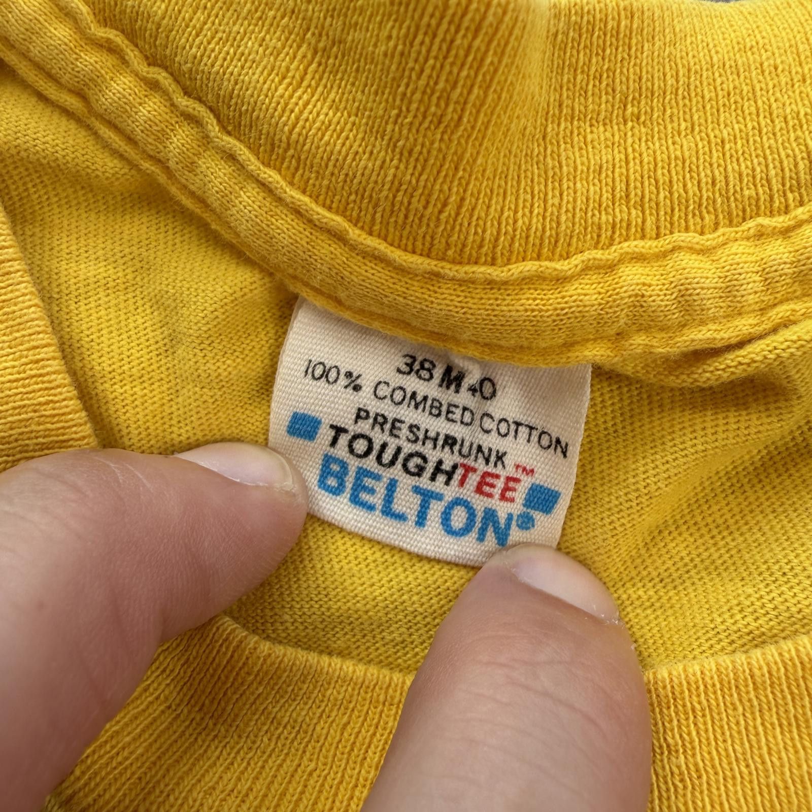 Britt Bolton Vintage Performance Long Sleeve T Shirt Yellow USA Made Size US S / EU 44-46 / 1 - 4 Thumbnail